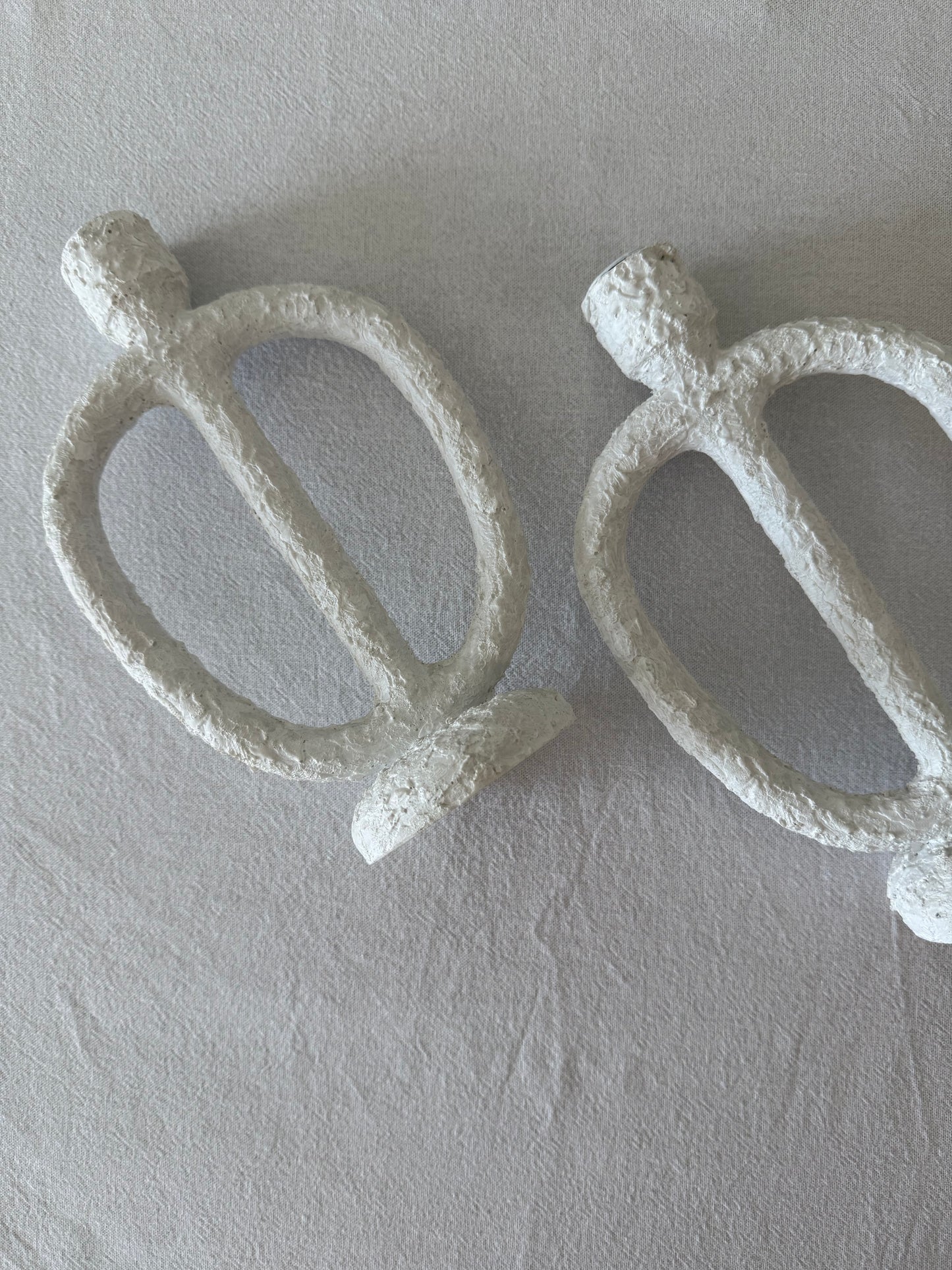 Textured candle stick holders