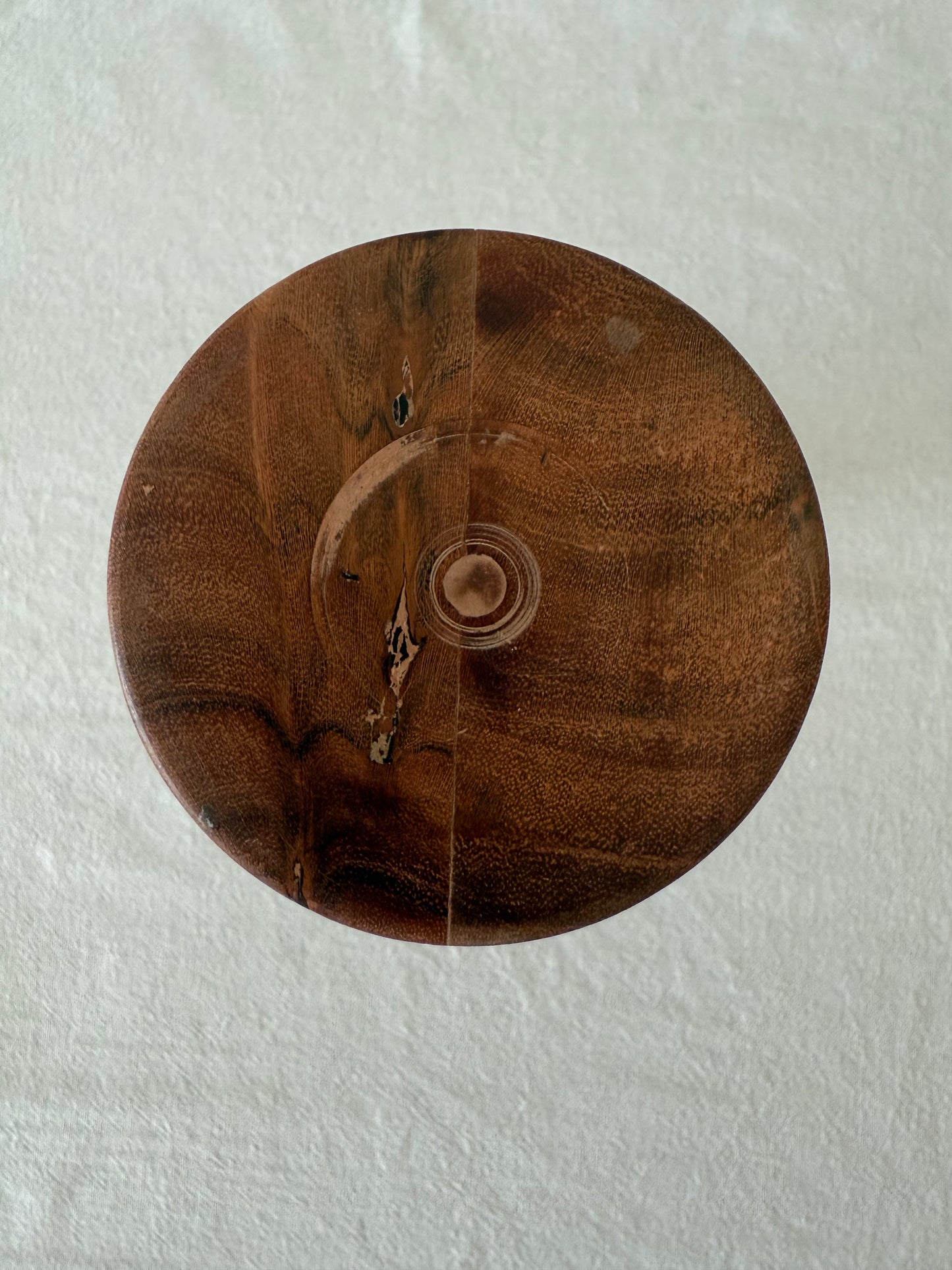 Wooden candle stick holder