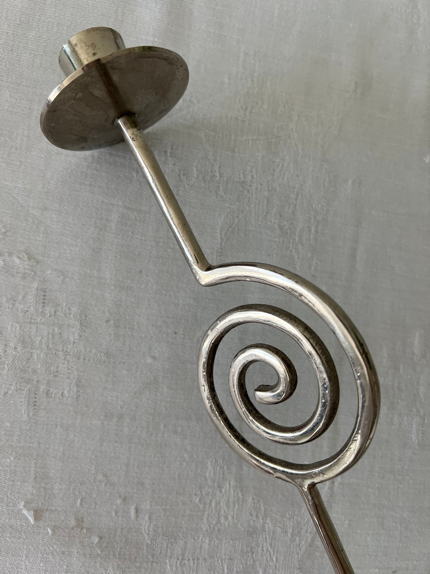 Swirl candle stick holder
