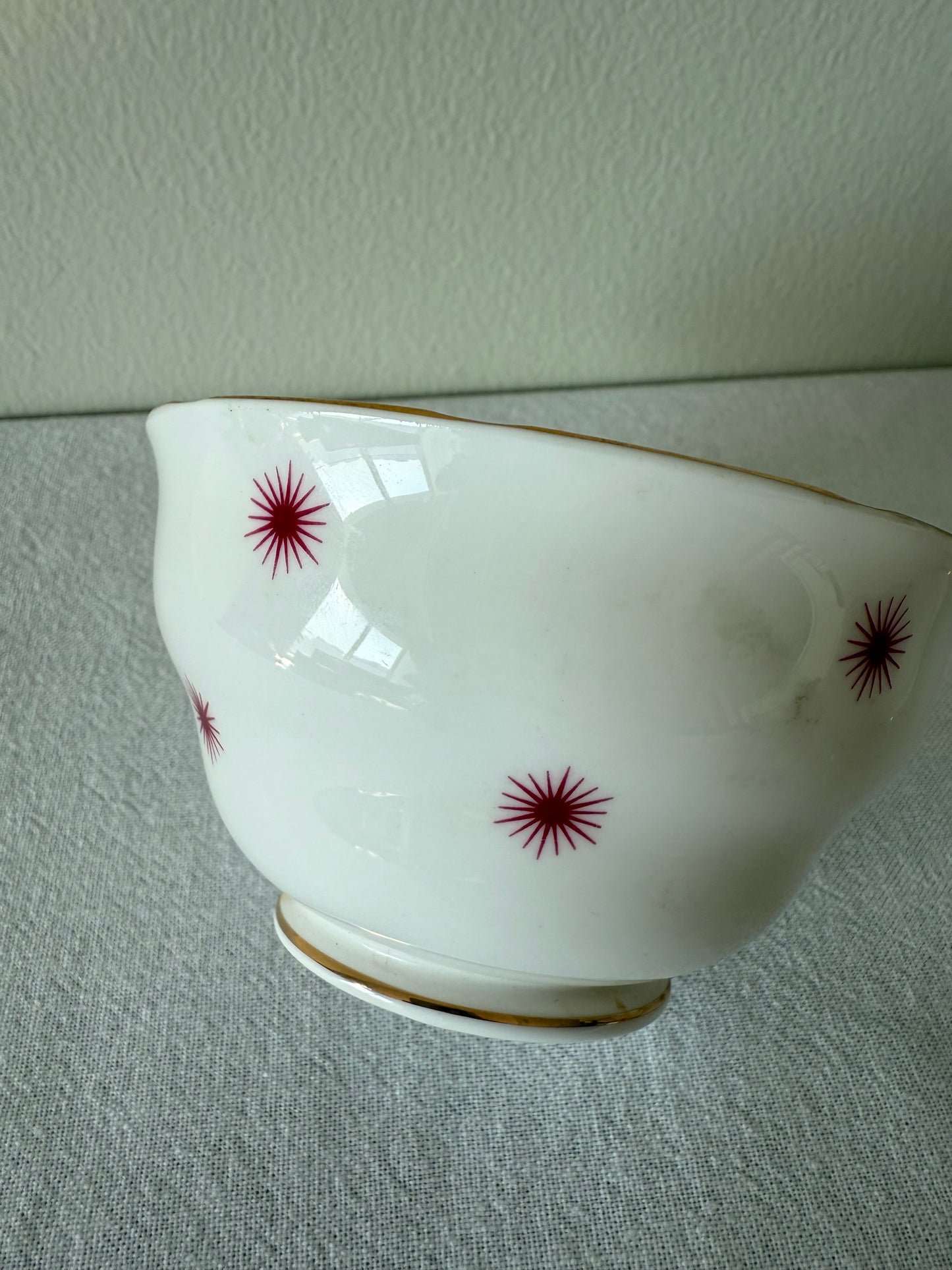 Bone china bowl and jug