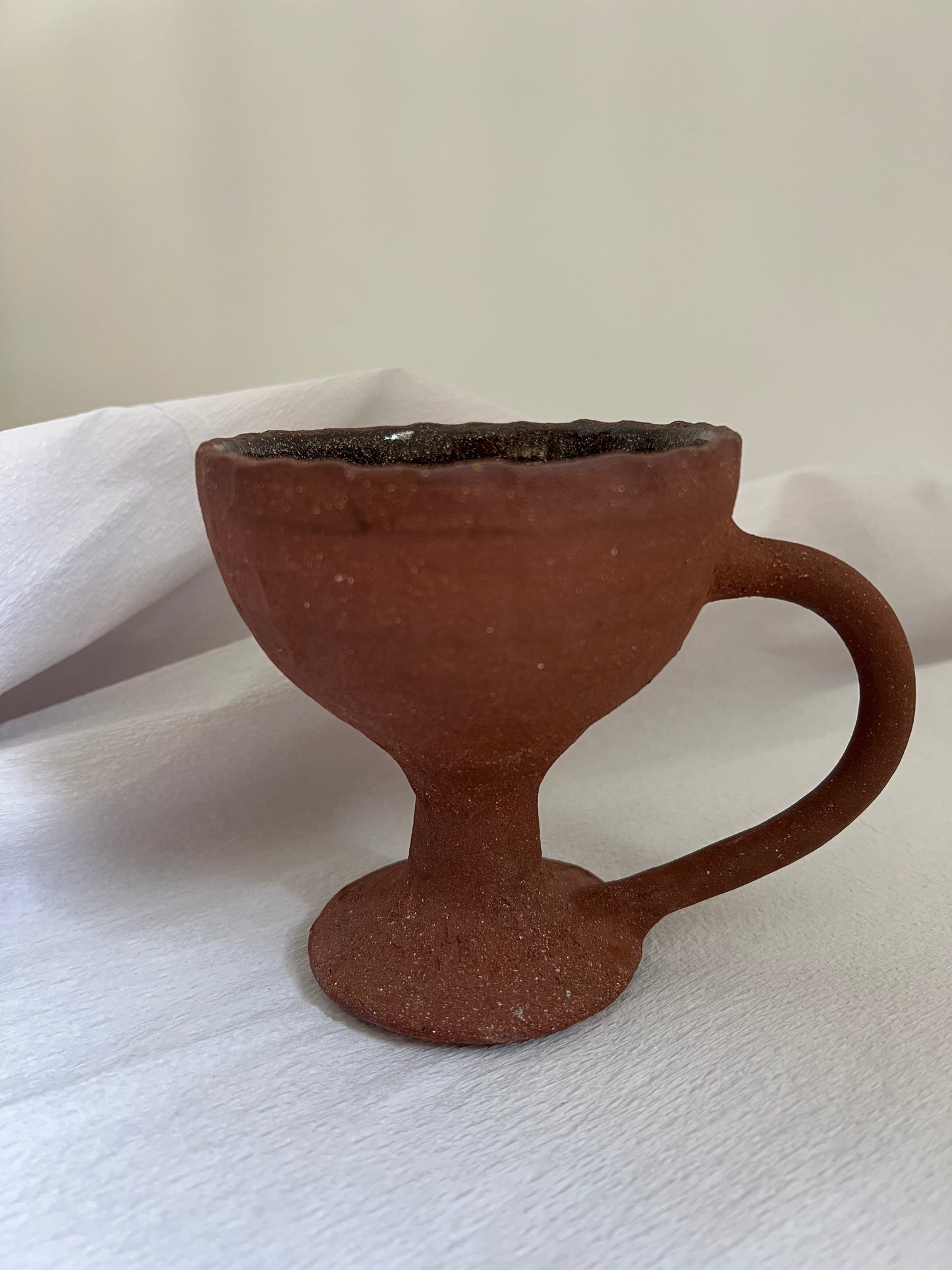 Clay brown vase