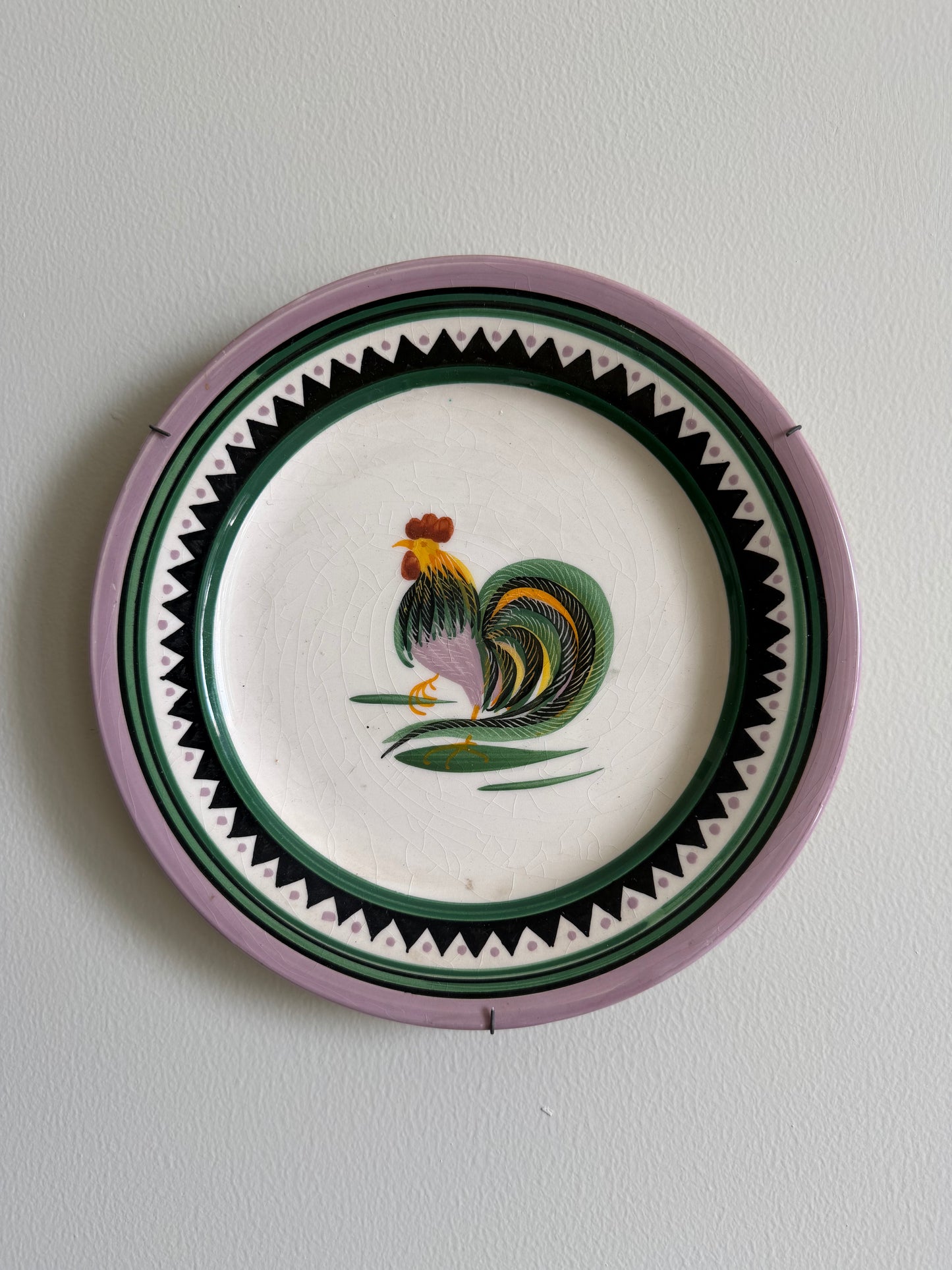 Henriot Quimper France chicken plate