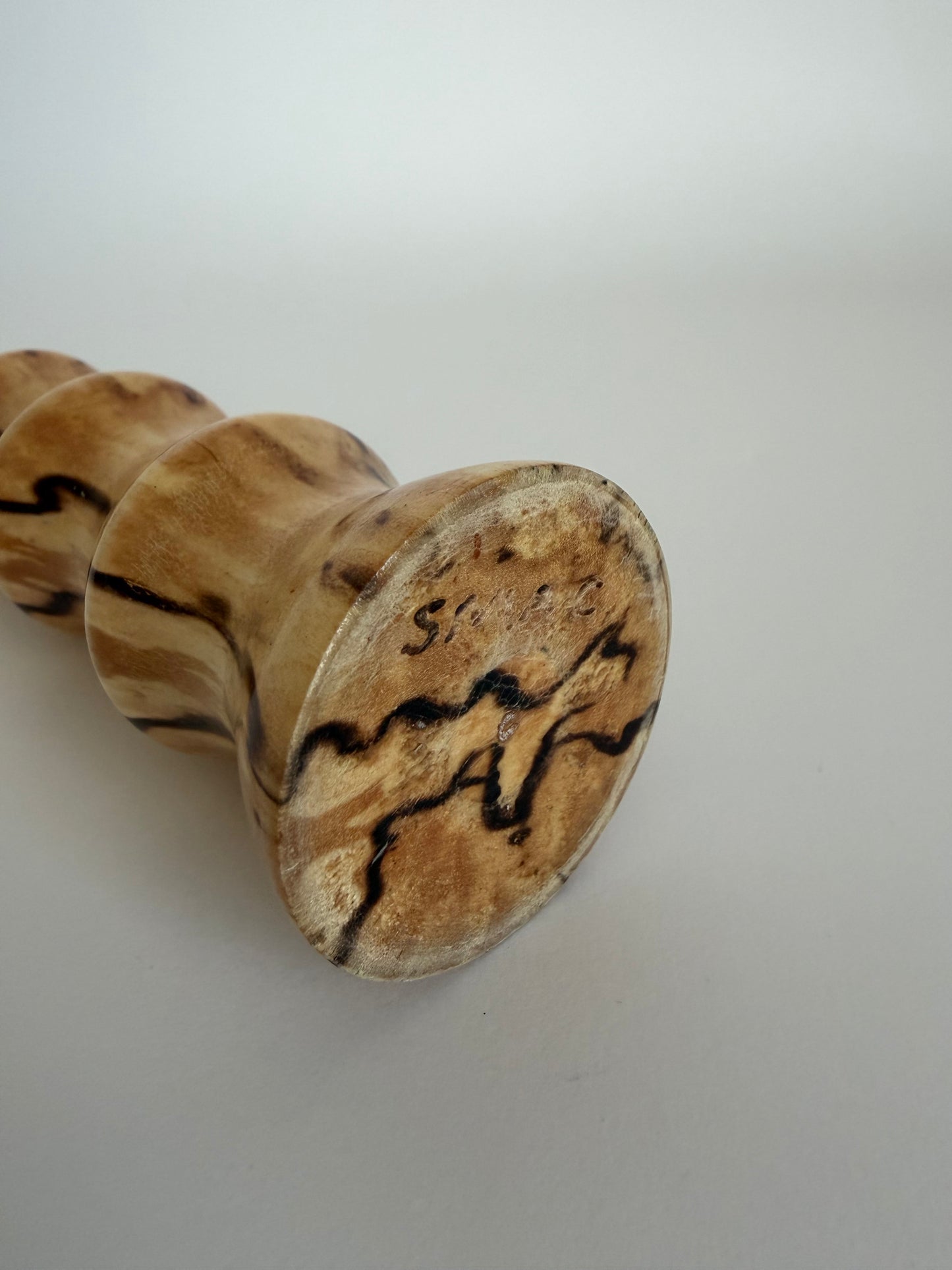 Wooden bud vase