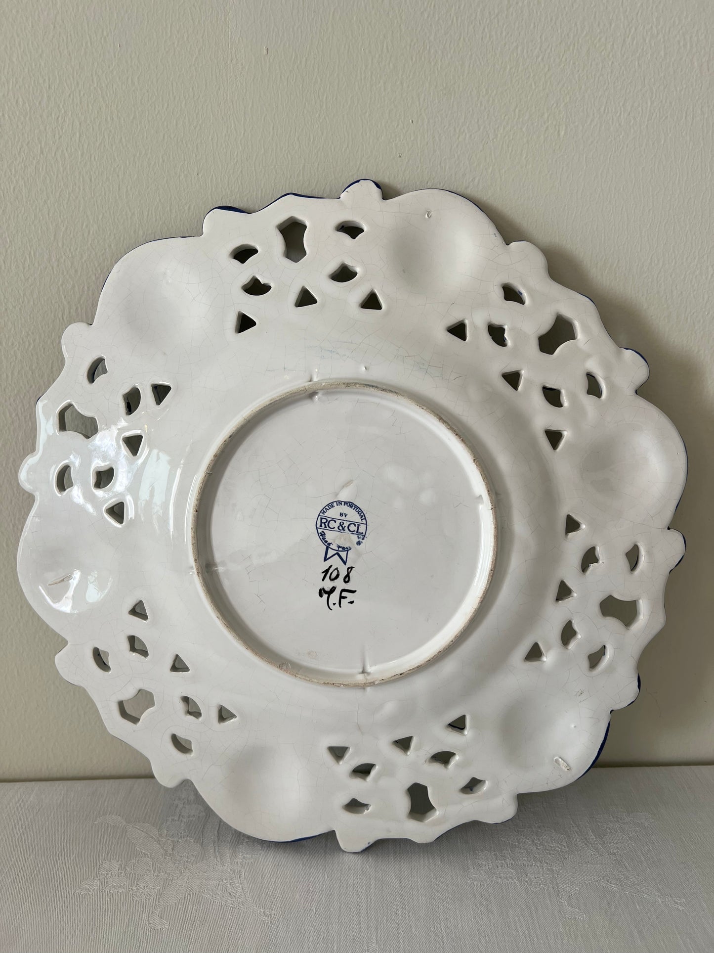 Cut out Portuguese plate