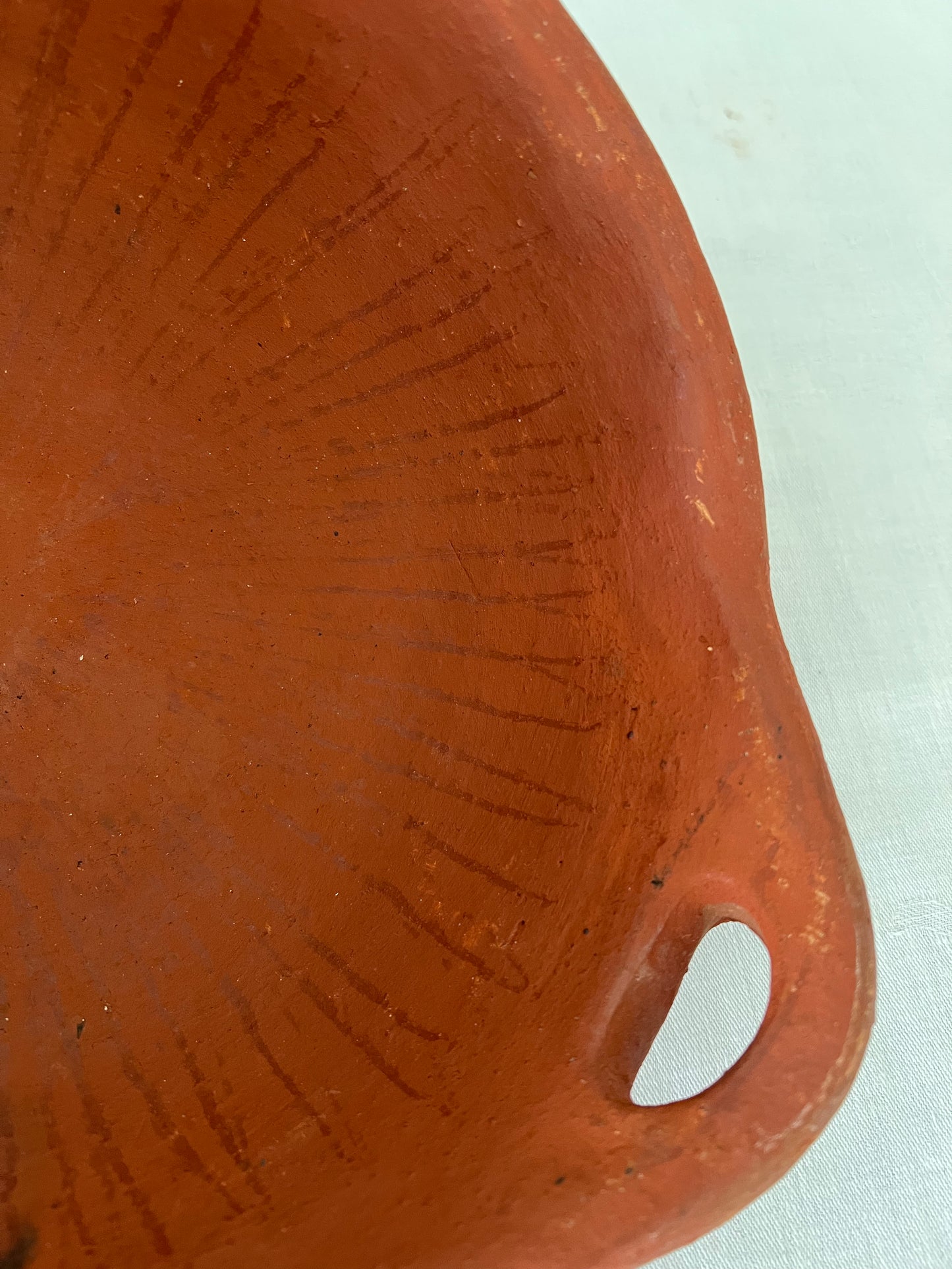 Terracotta pot with handles