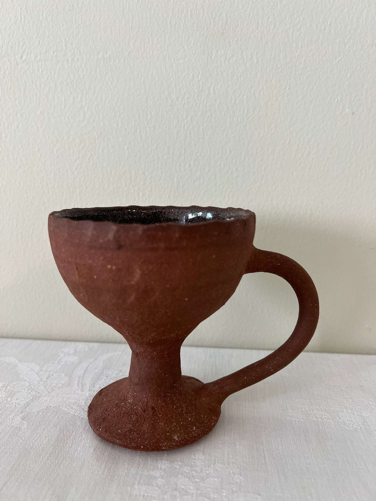 Clay brown vase
