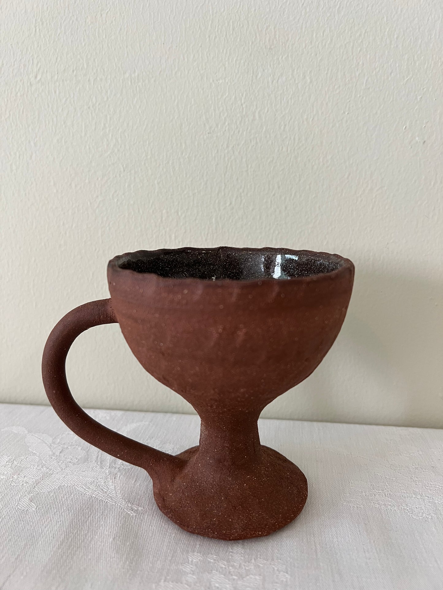 Clay brown vase