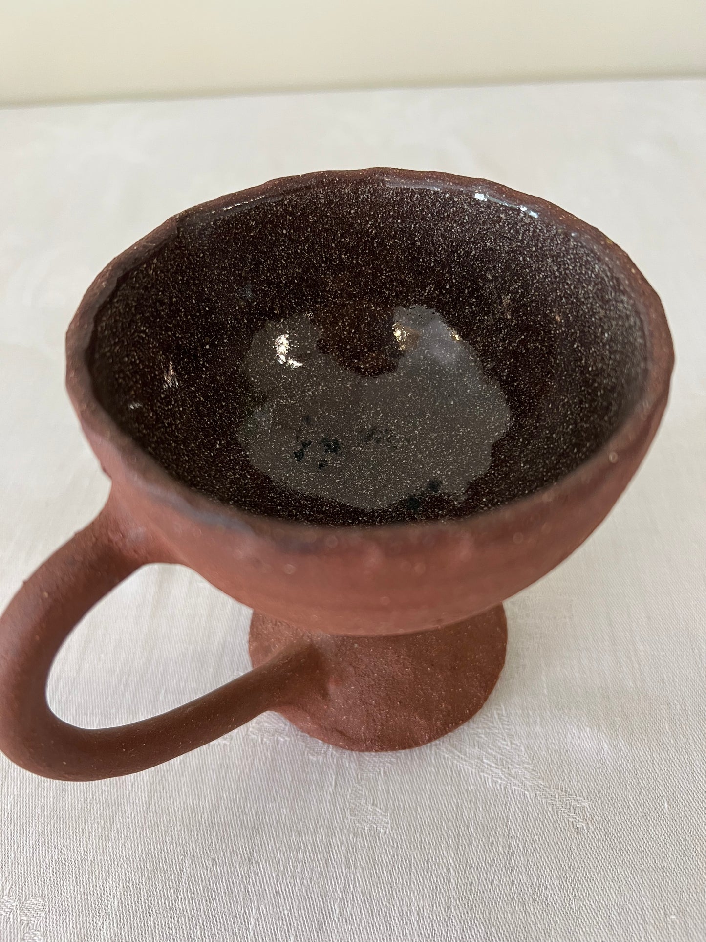 Clay brown vase