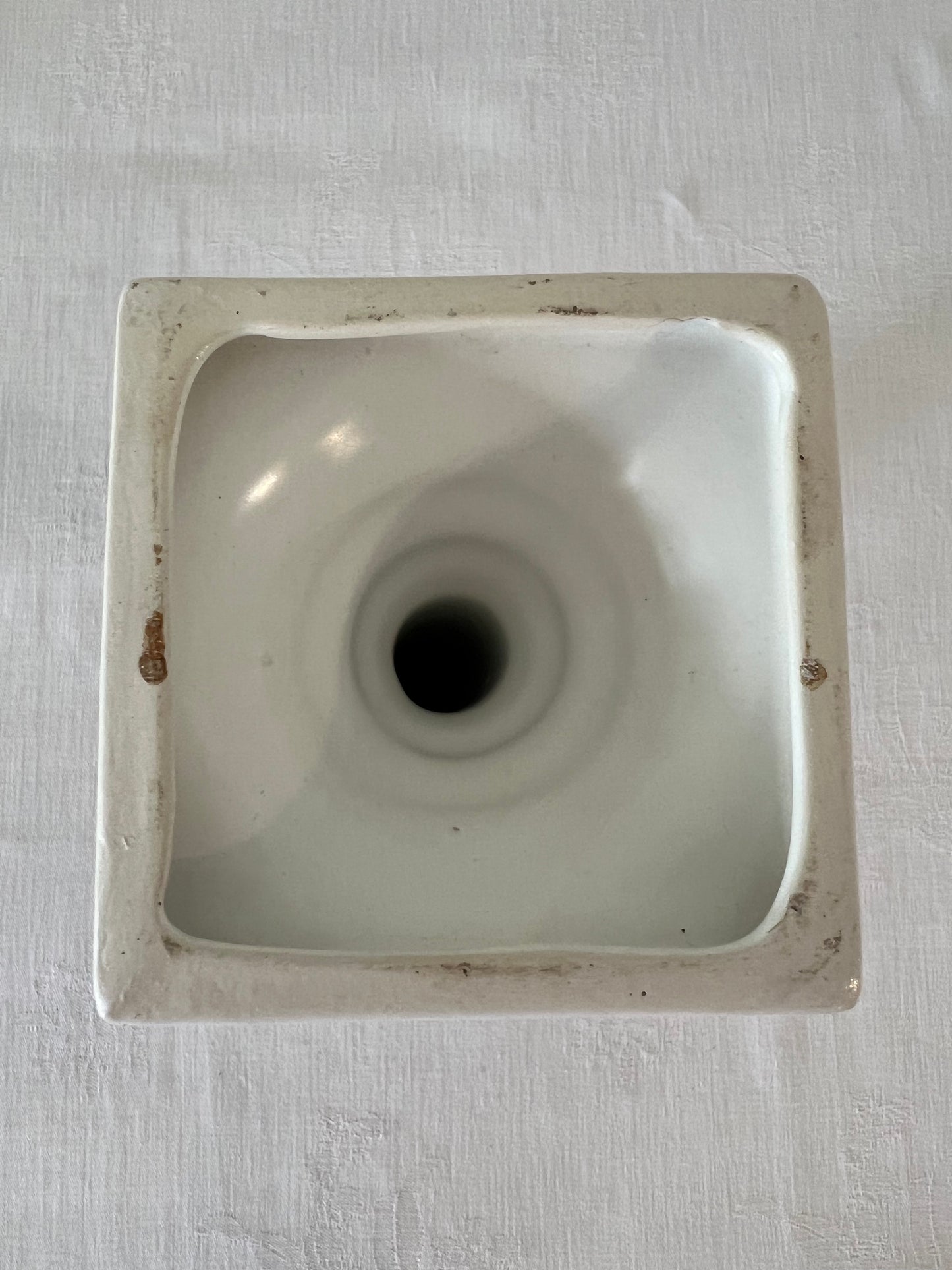 Greek style pillar candle holder