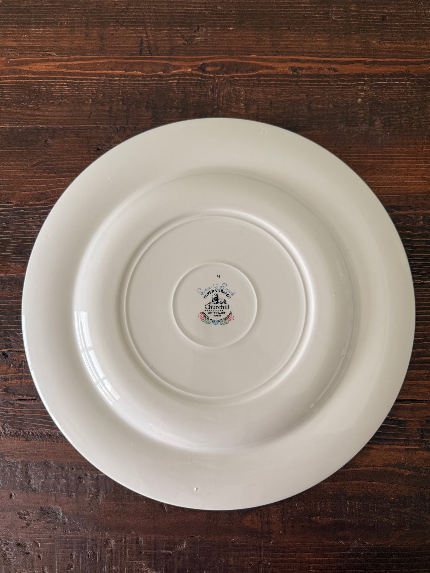 Churchill pottery 'sea and sand' plates