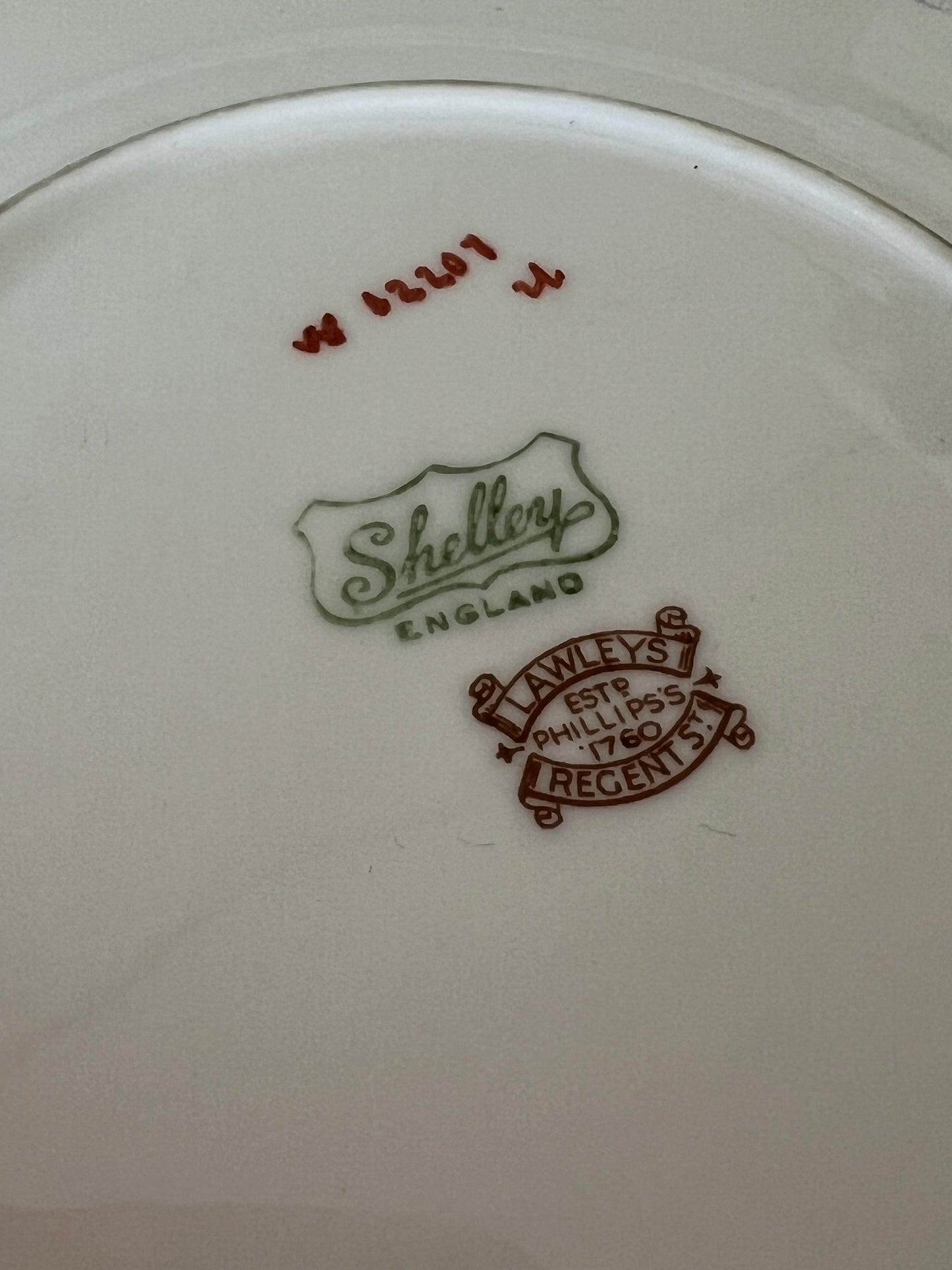 Semi circle art deco plates