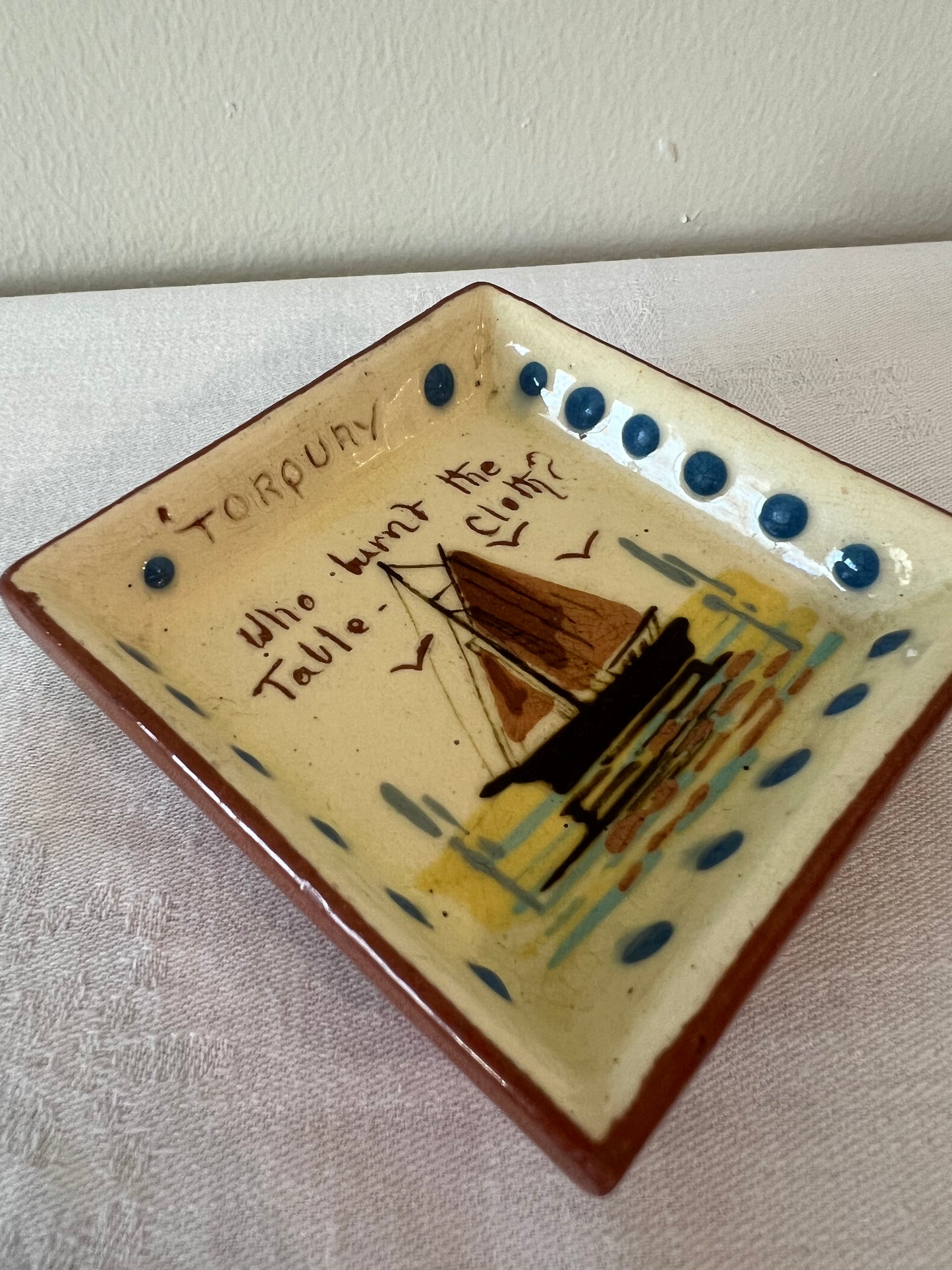 Watcombe pottery trinket tray
