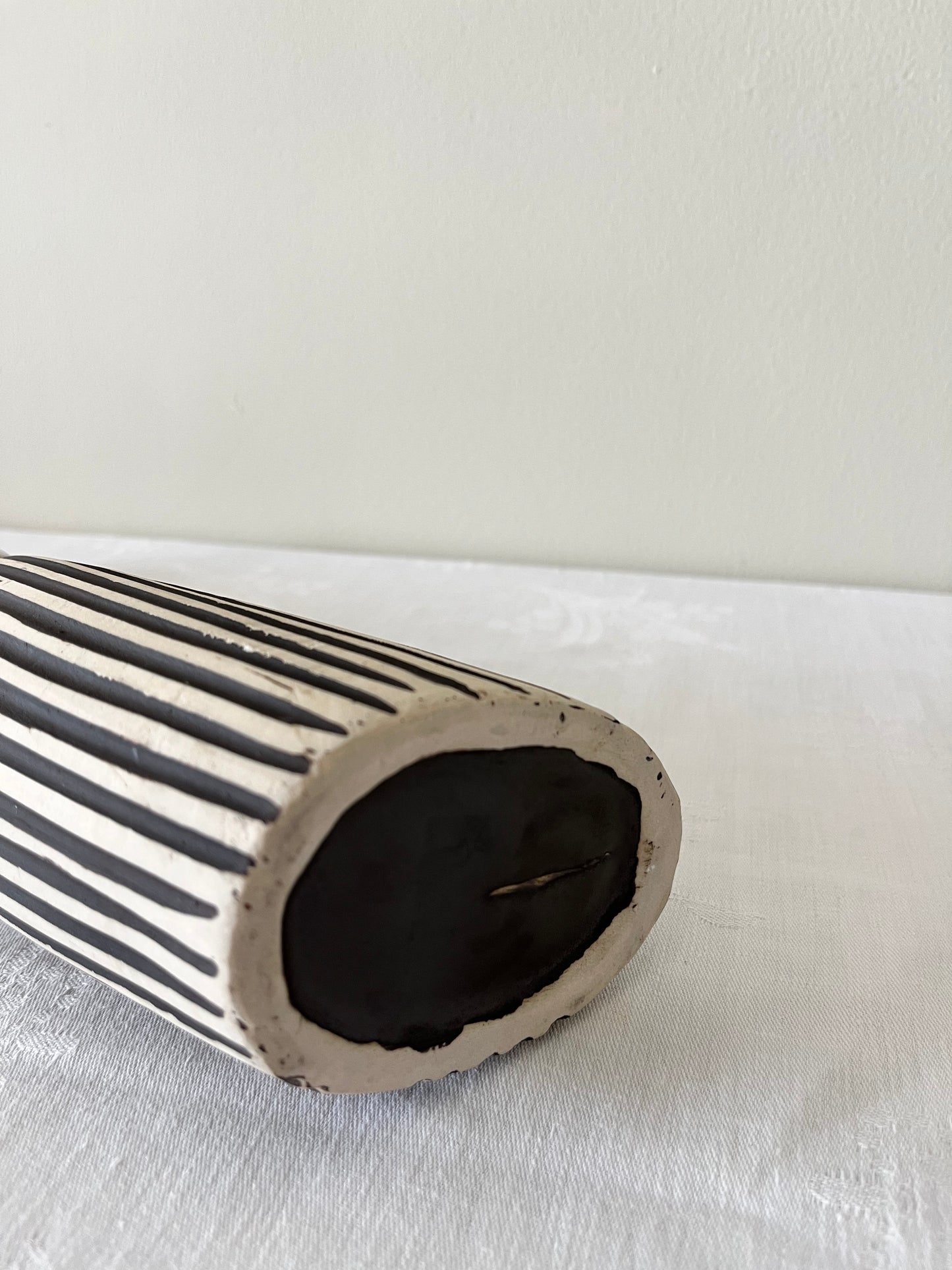 Slim carved vase