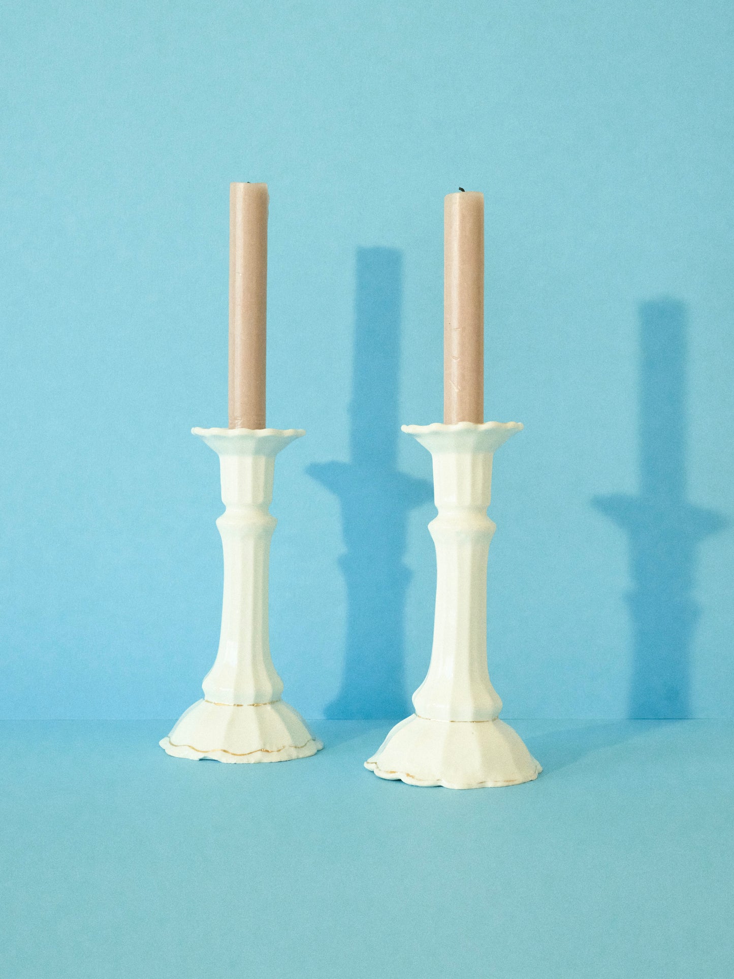 Art deco candle holders