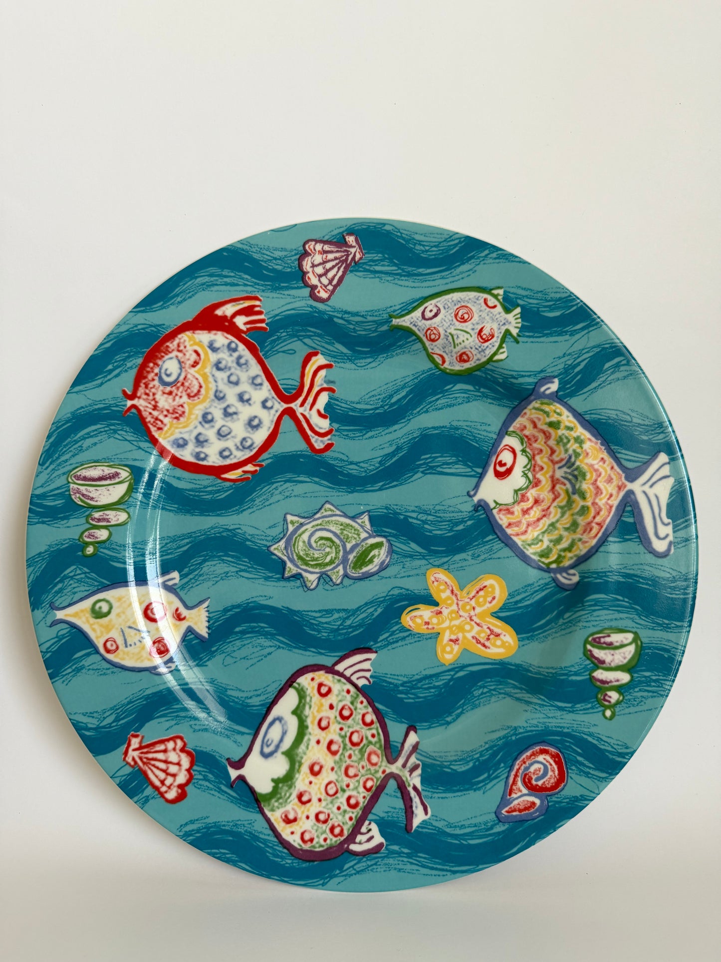 Churchill pottery 'sea and sand' plates