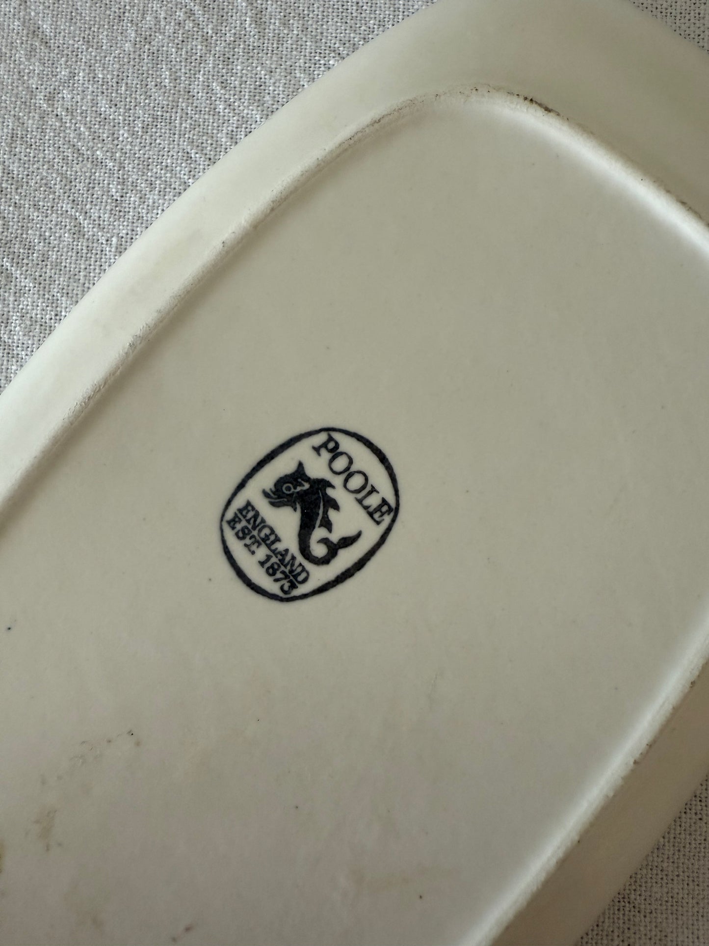 Poole pottery floral dish