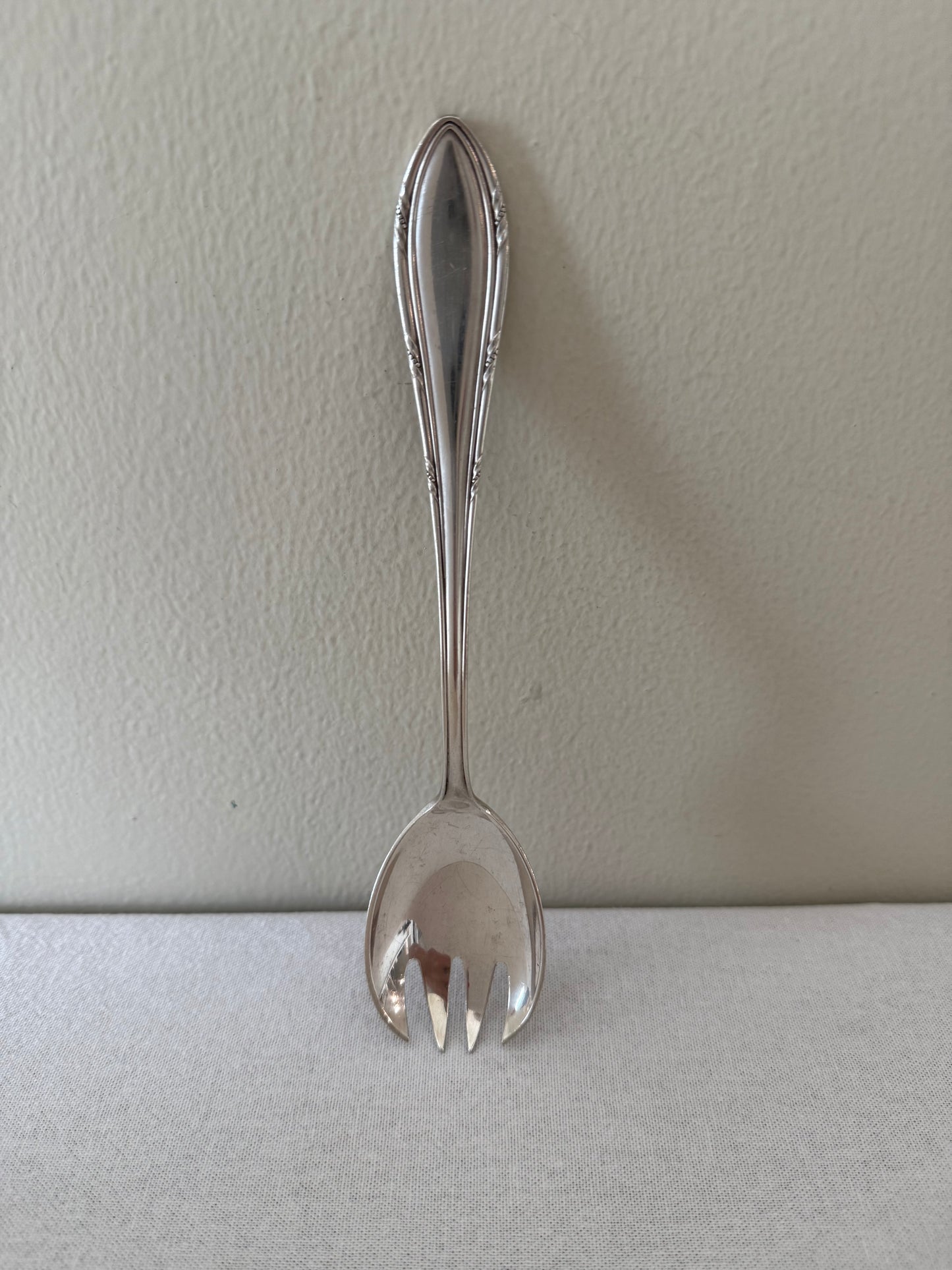 Silver plated serving fork