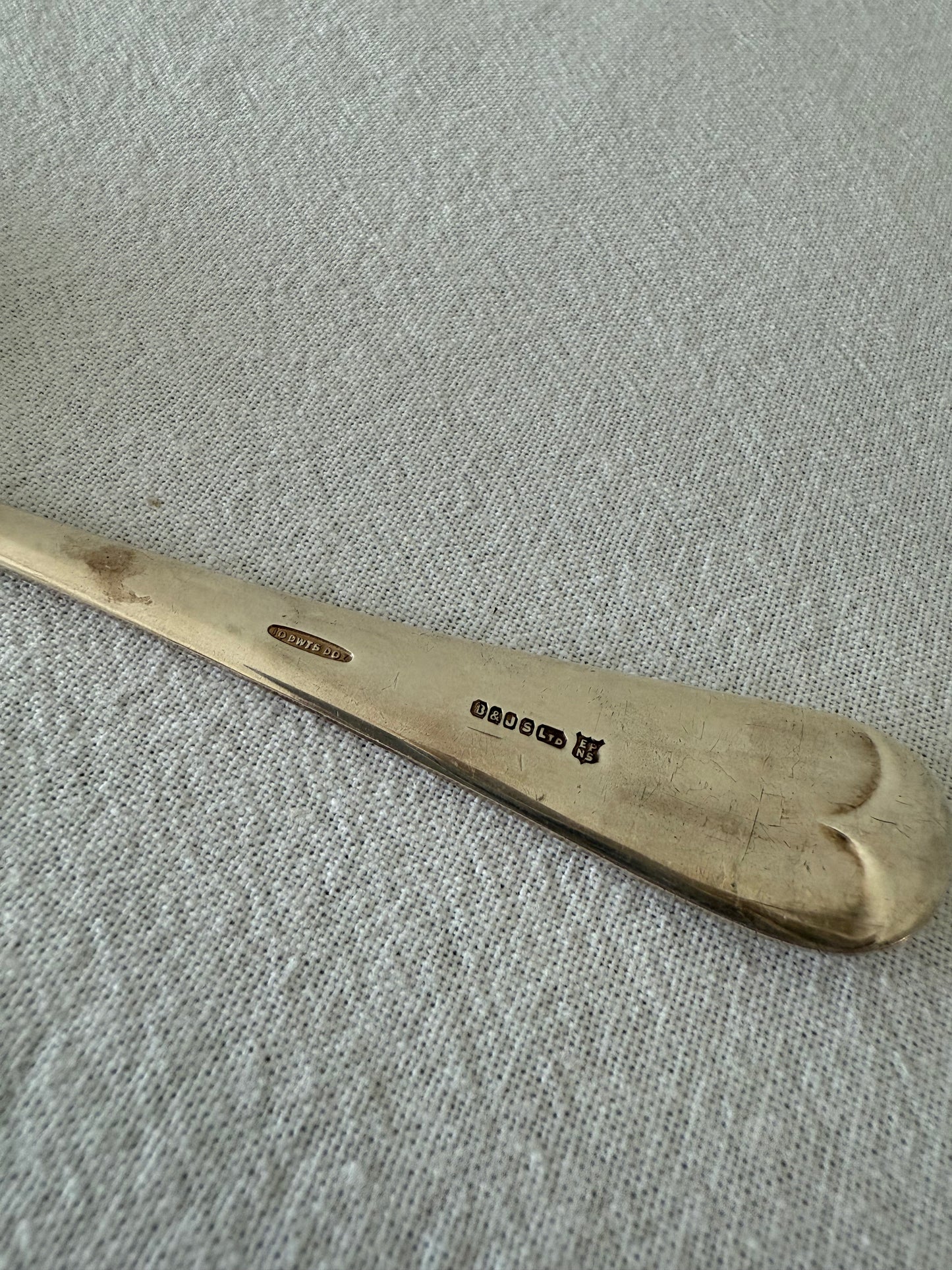 Silver plated serving spoon