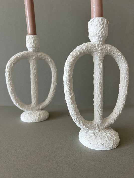 Textured candle stick holders