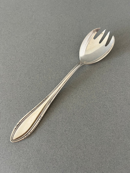 Silver plated serving fork