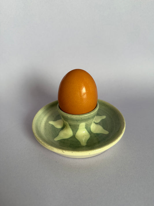 Ceramic egg cup in blue