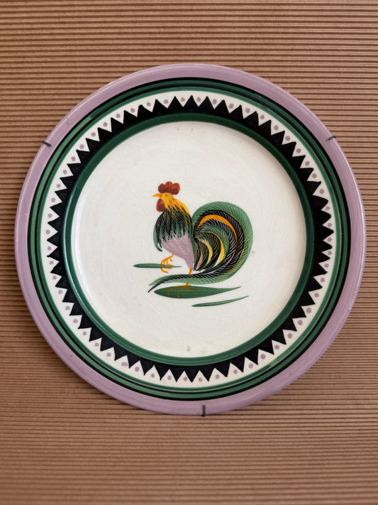 Henriot Quimper France chicken plate