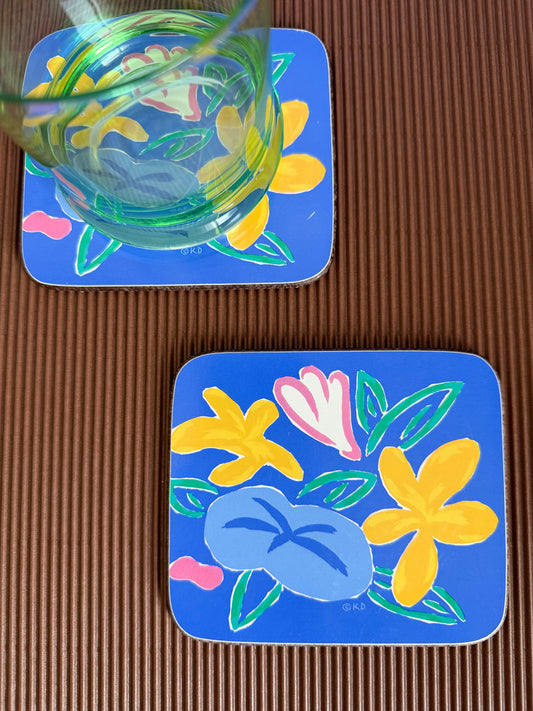 Floral coasters
