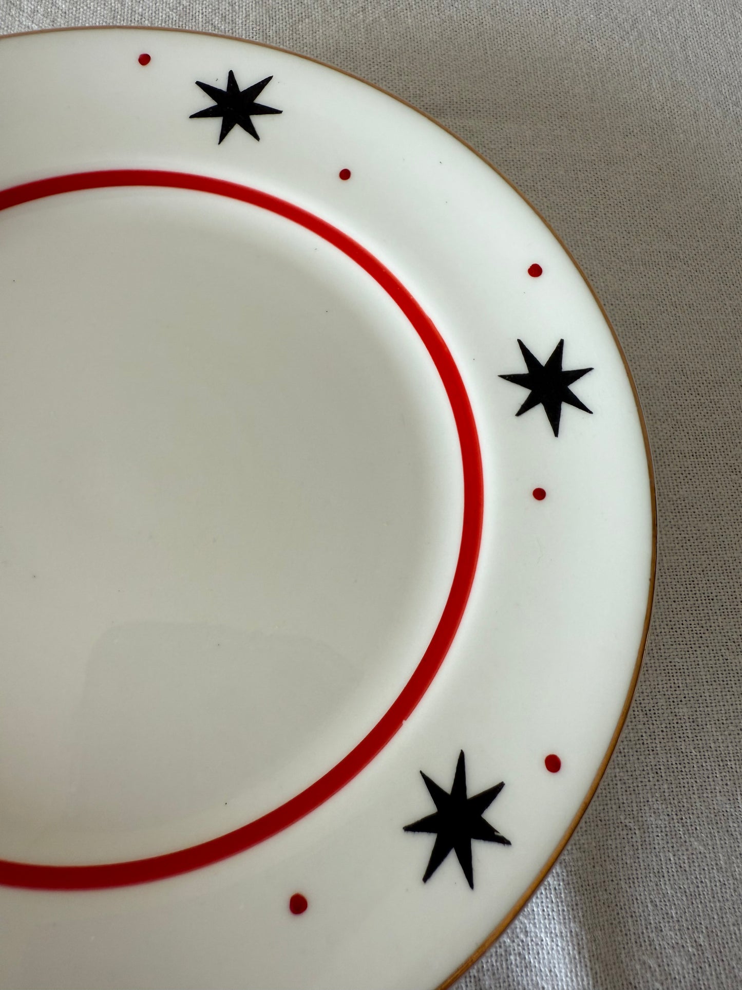 Fine Bone China star plates