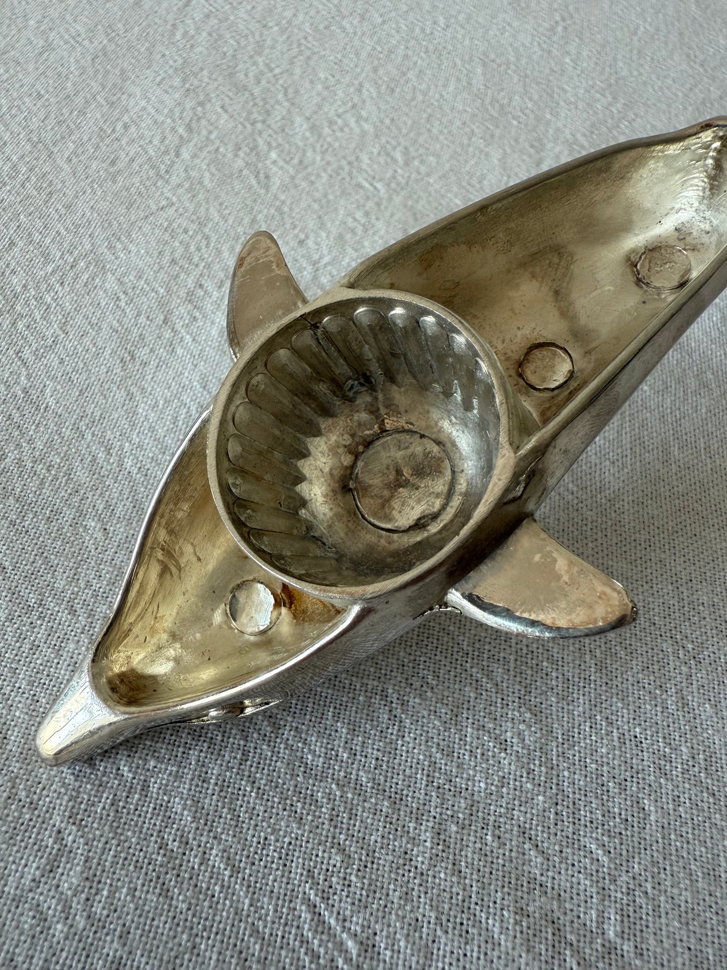 Silver plated dolphin bottle opener