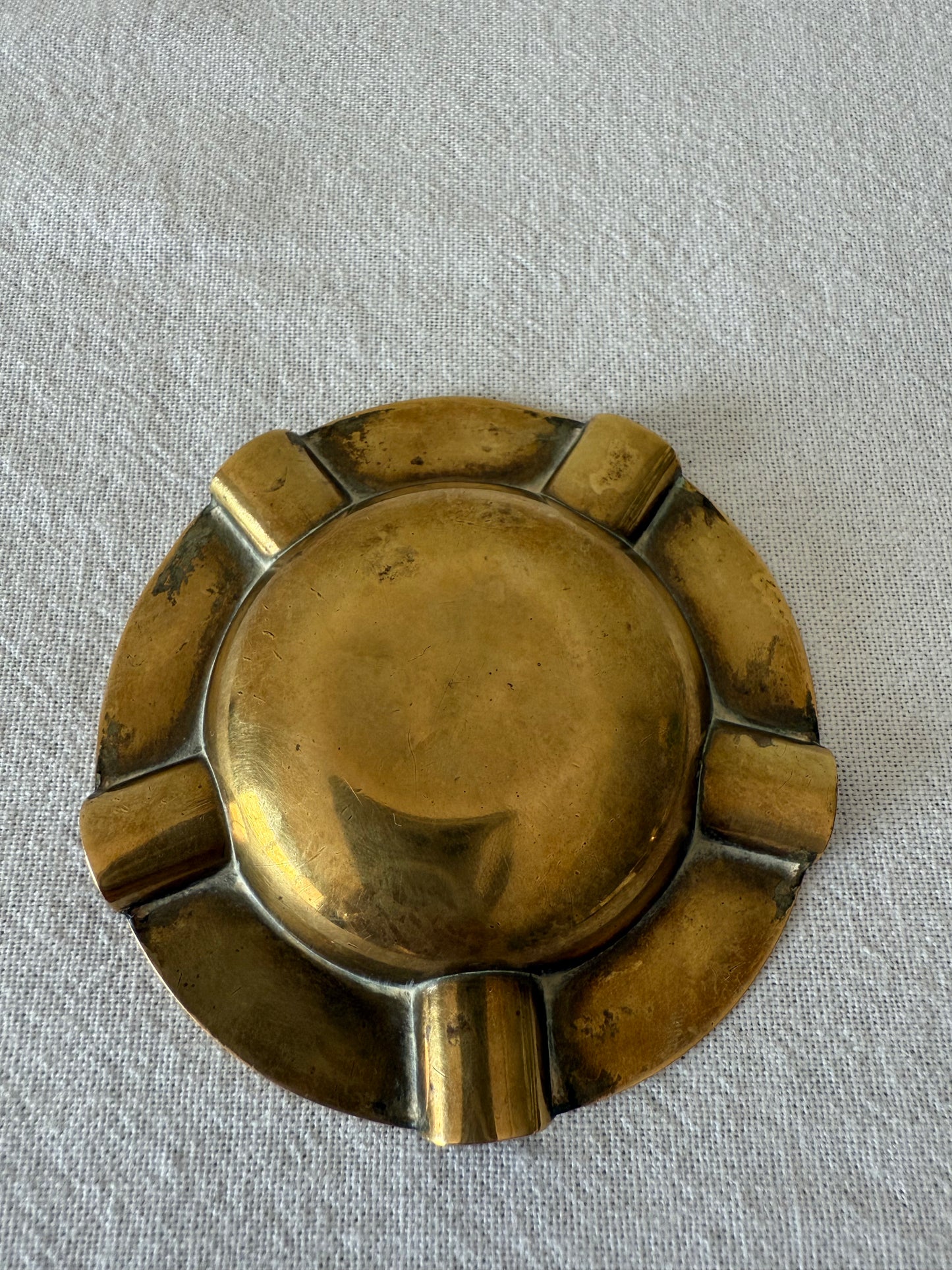 20's antique brass mini tray