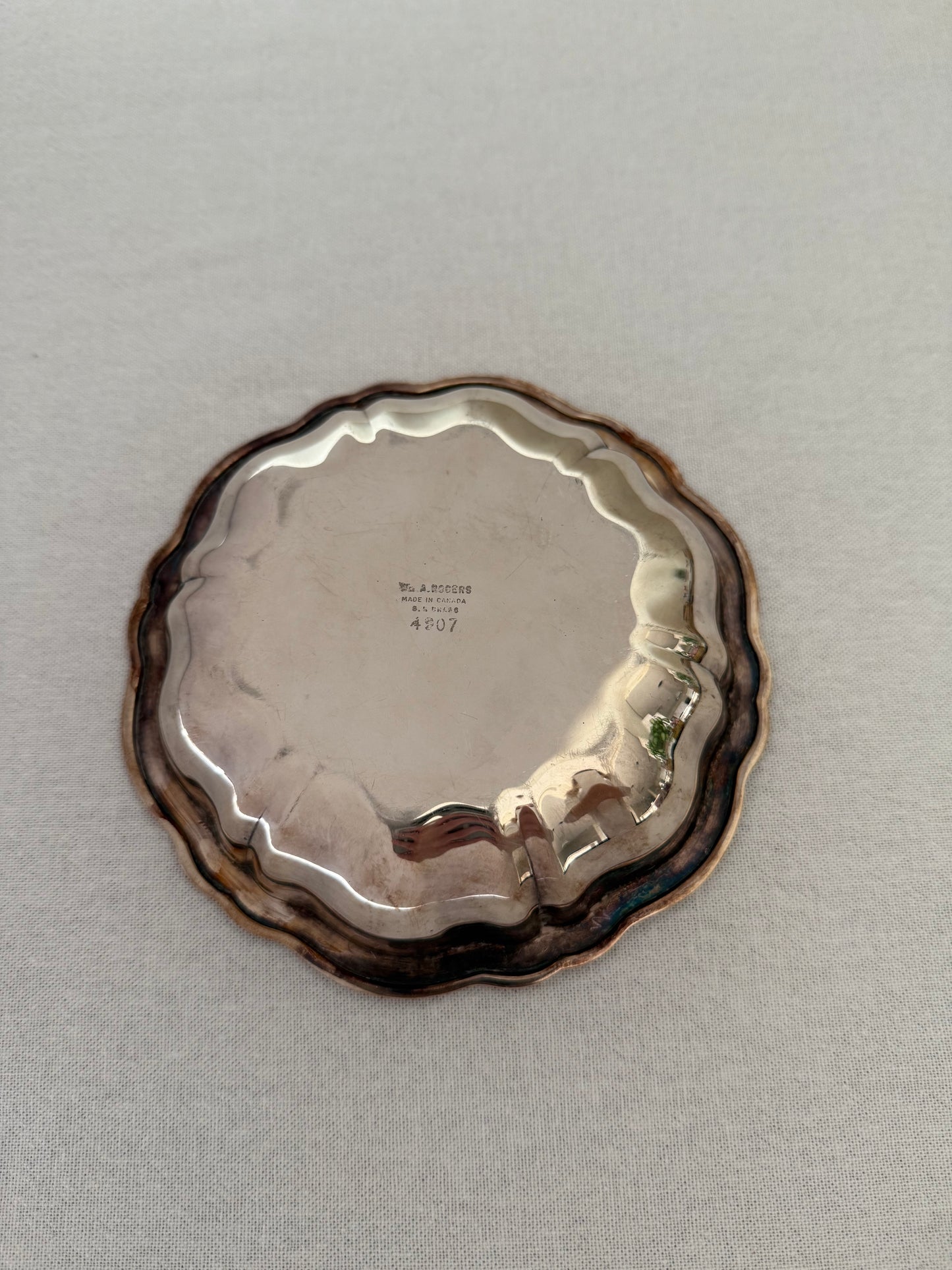 Silver plated dish