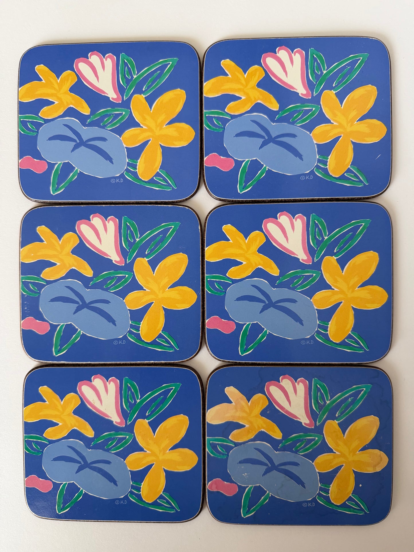 Floral coasters
