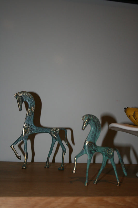 Fredric Weinberg style brass horses