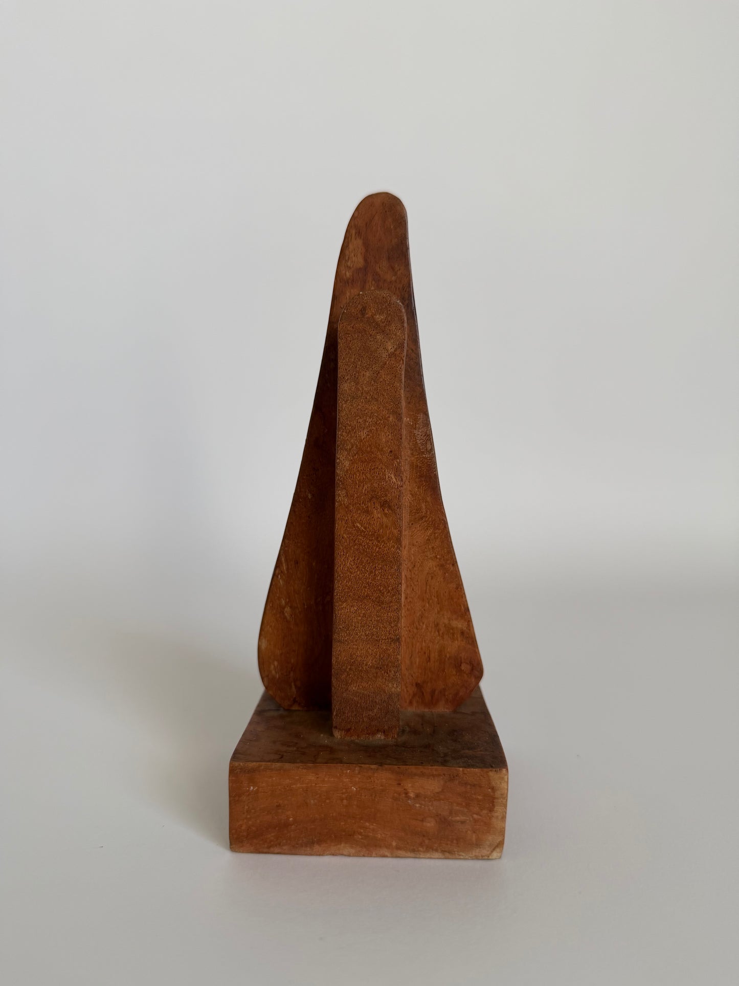 Wooden face glasses holder