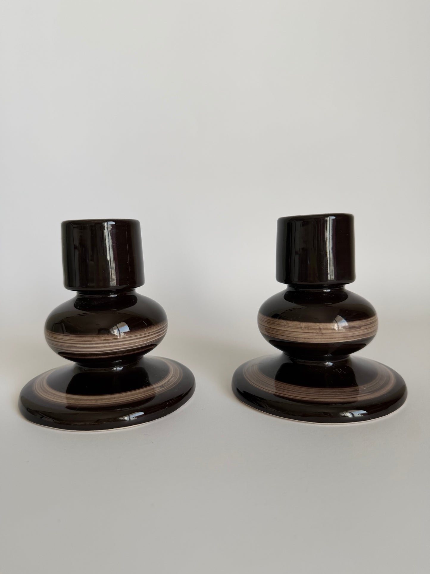 Jersey Pottery candle holders
