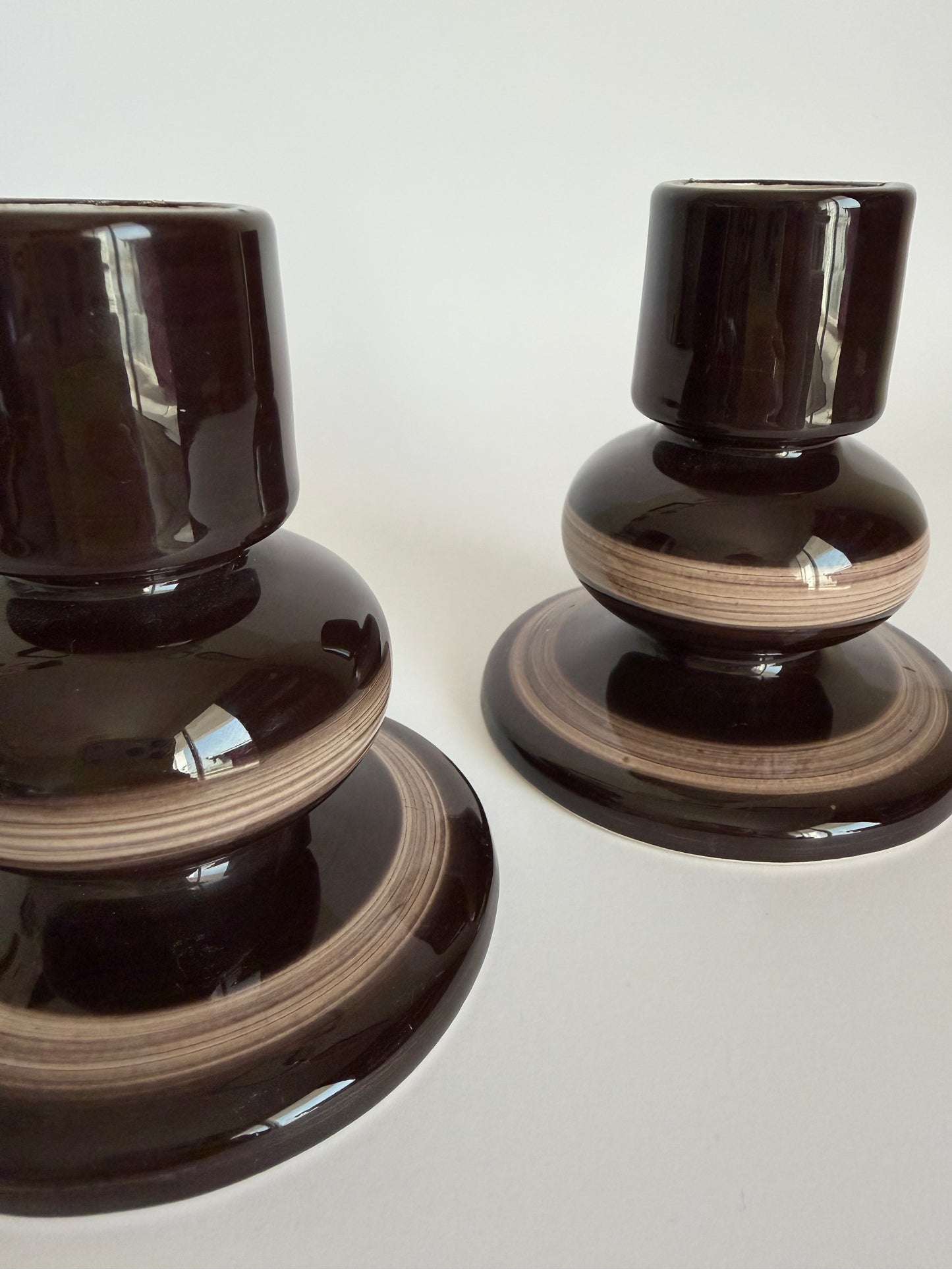 Jersey Pottery candle holders