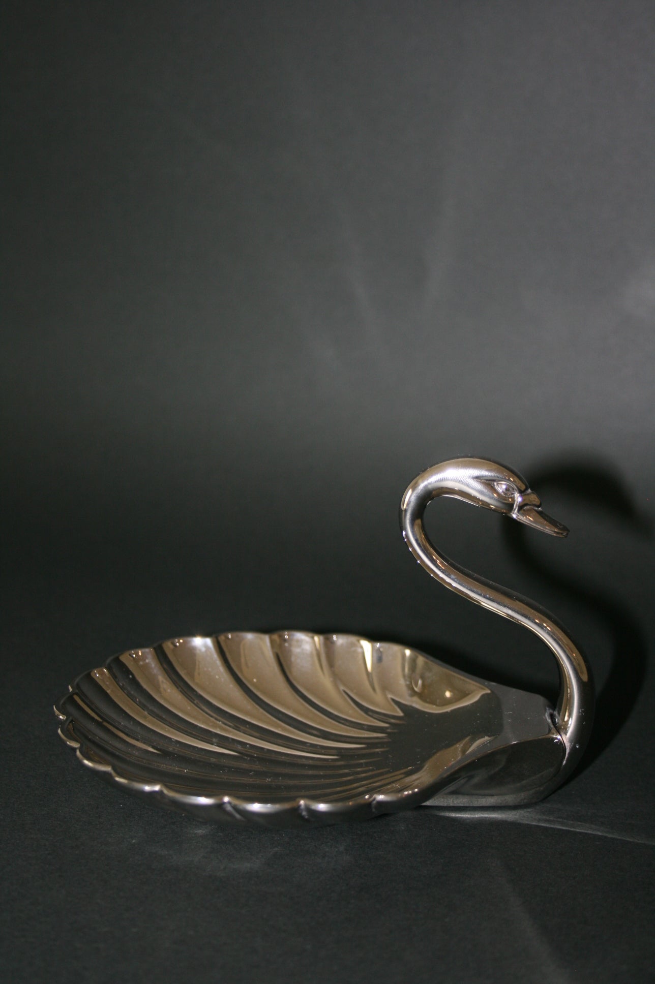 Silver plated Seba swan dish