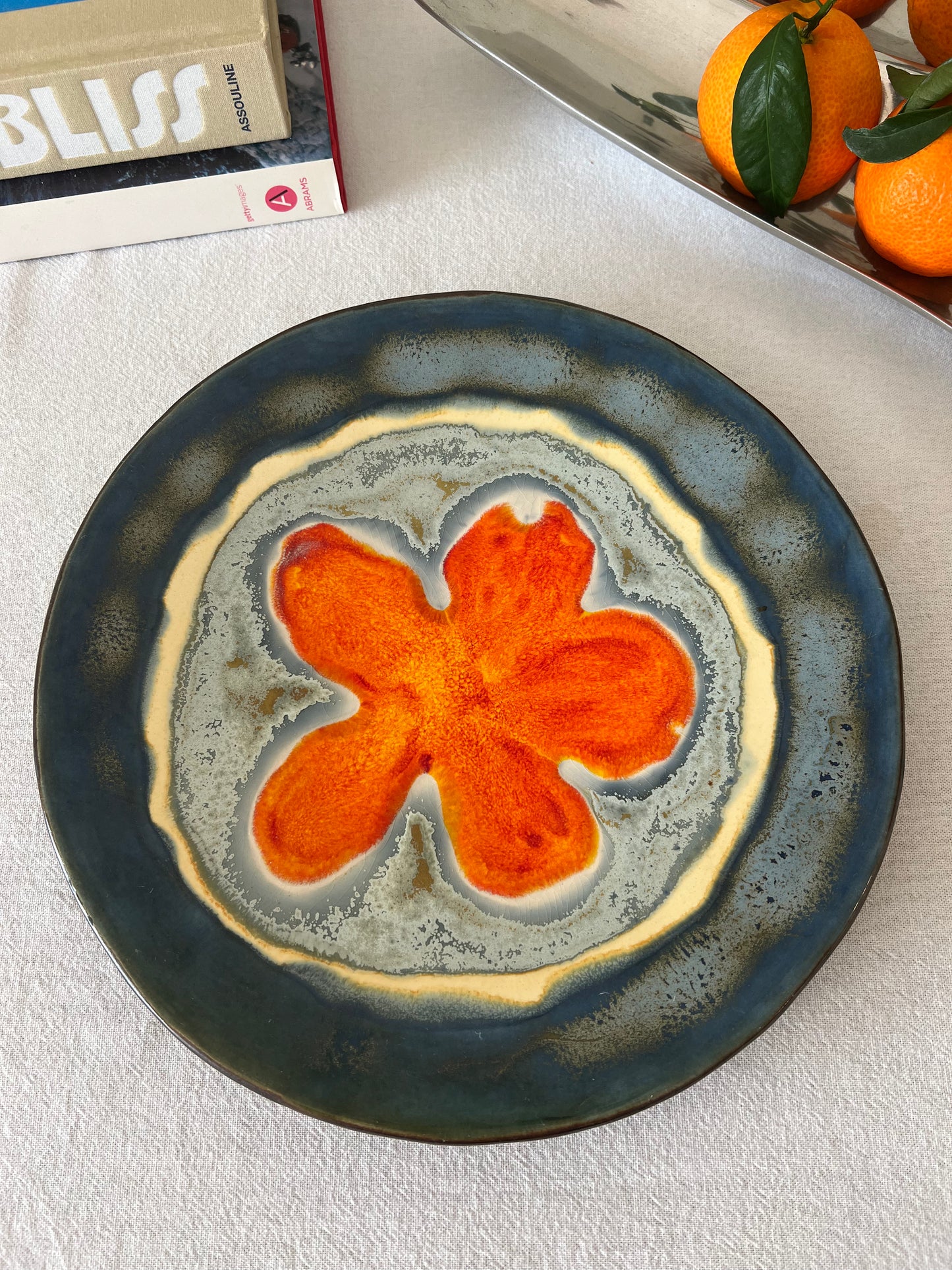 Portuguese floral plate