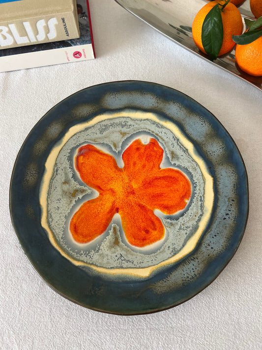 Portuguese floral plate