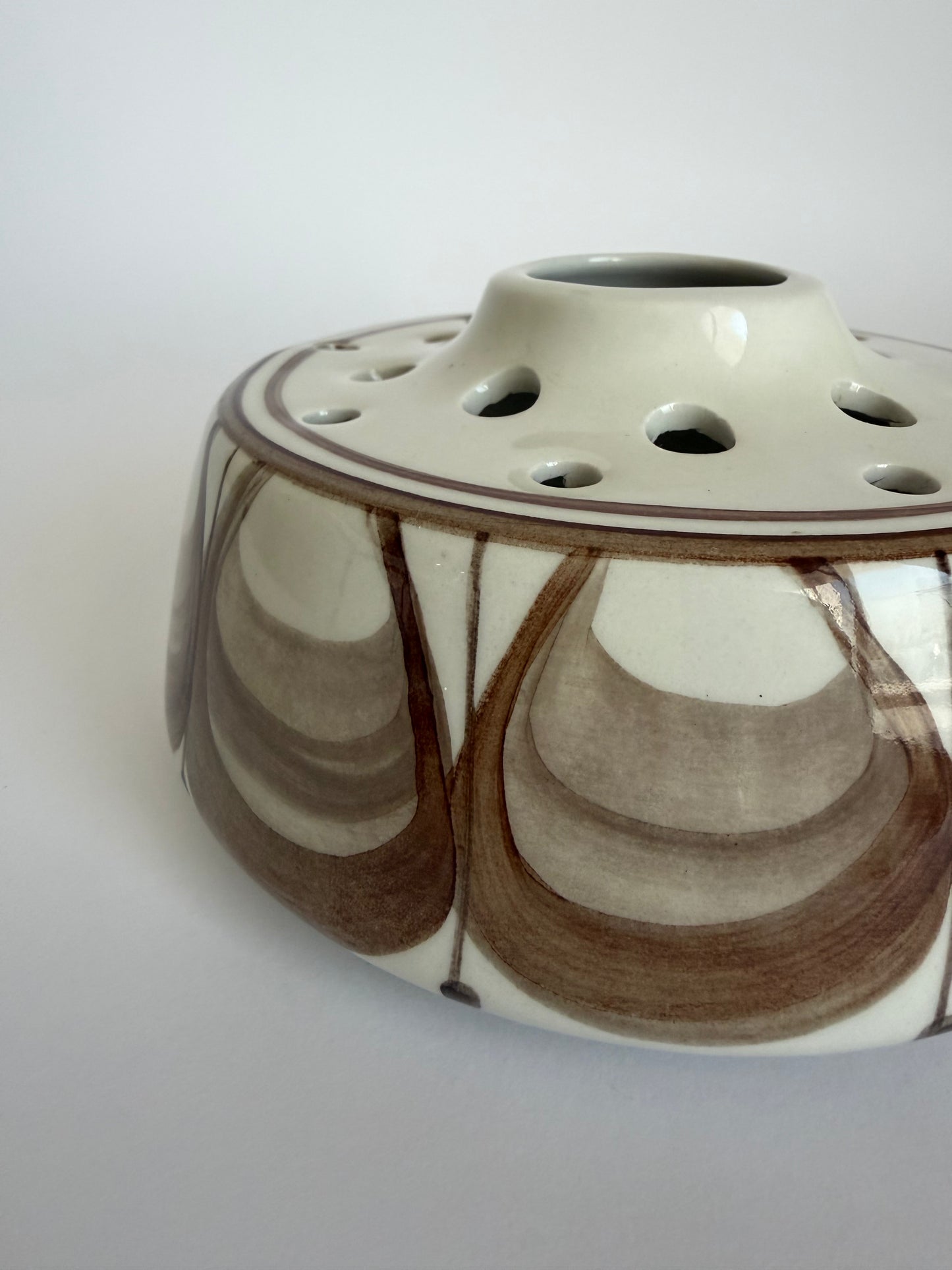 Jersey pottery flower frog