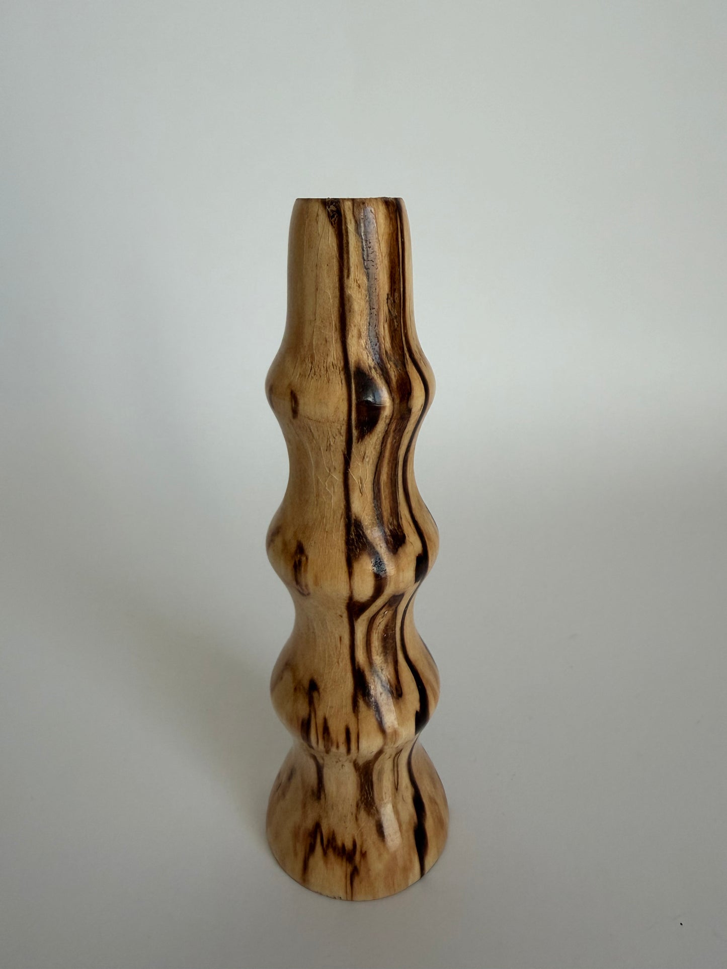 Wooden bud vase