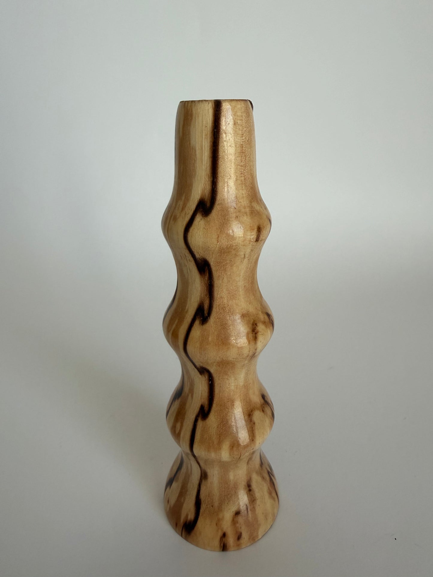 Wooden bud vase