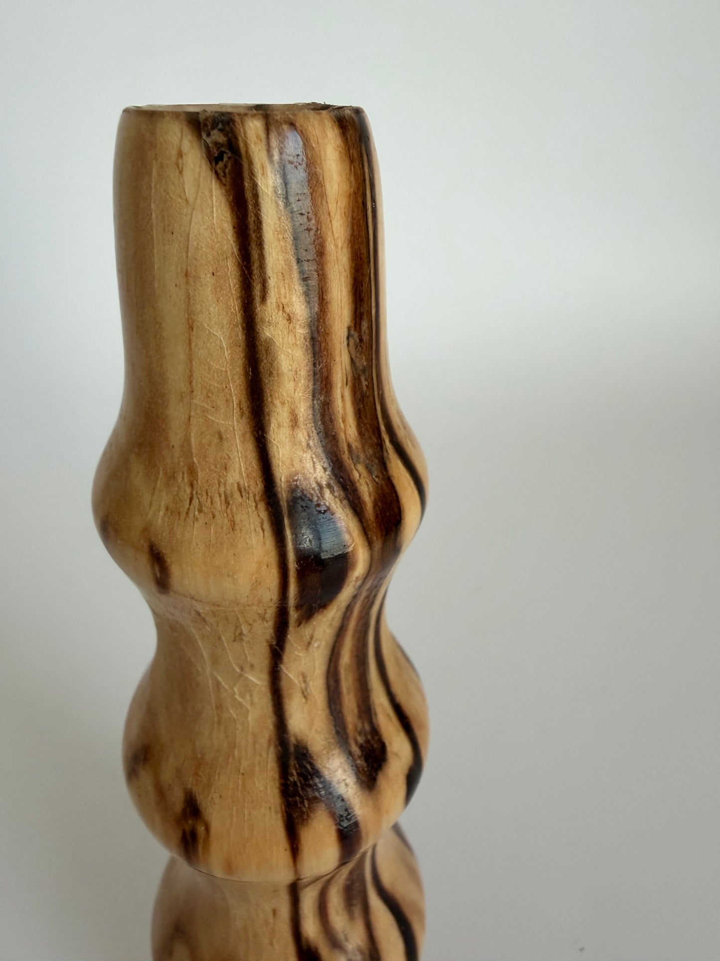Wooden bud vase