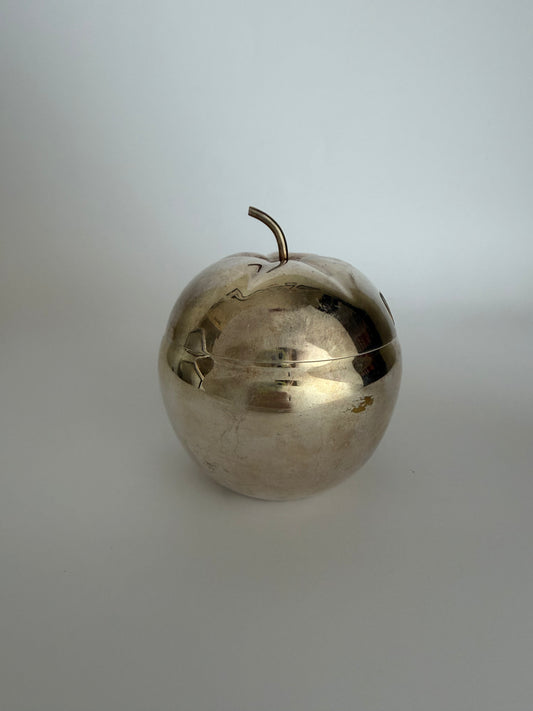 Silver plated apple pot