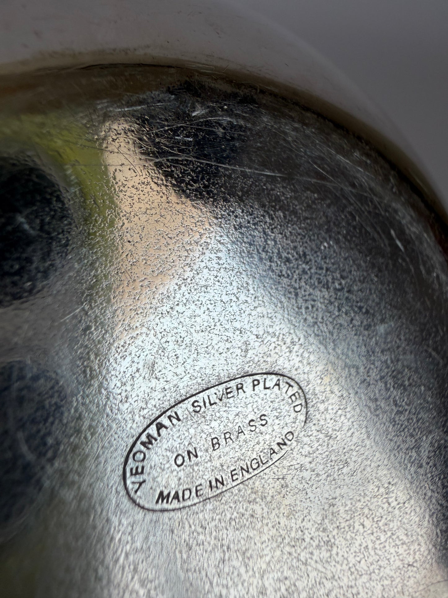 Silver plated apple pot