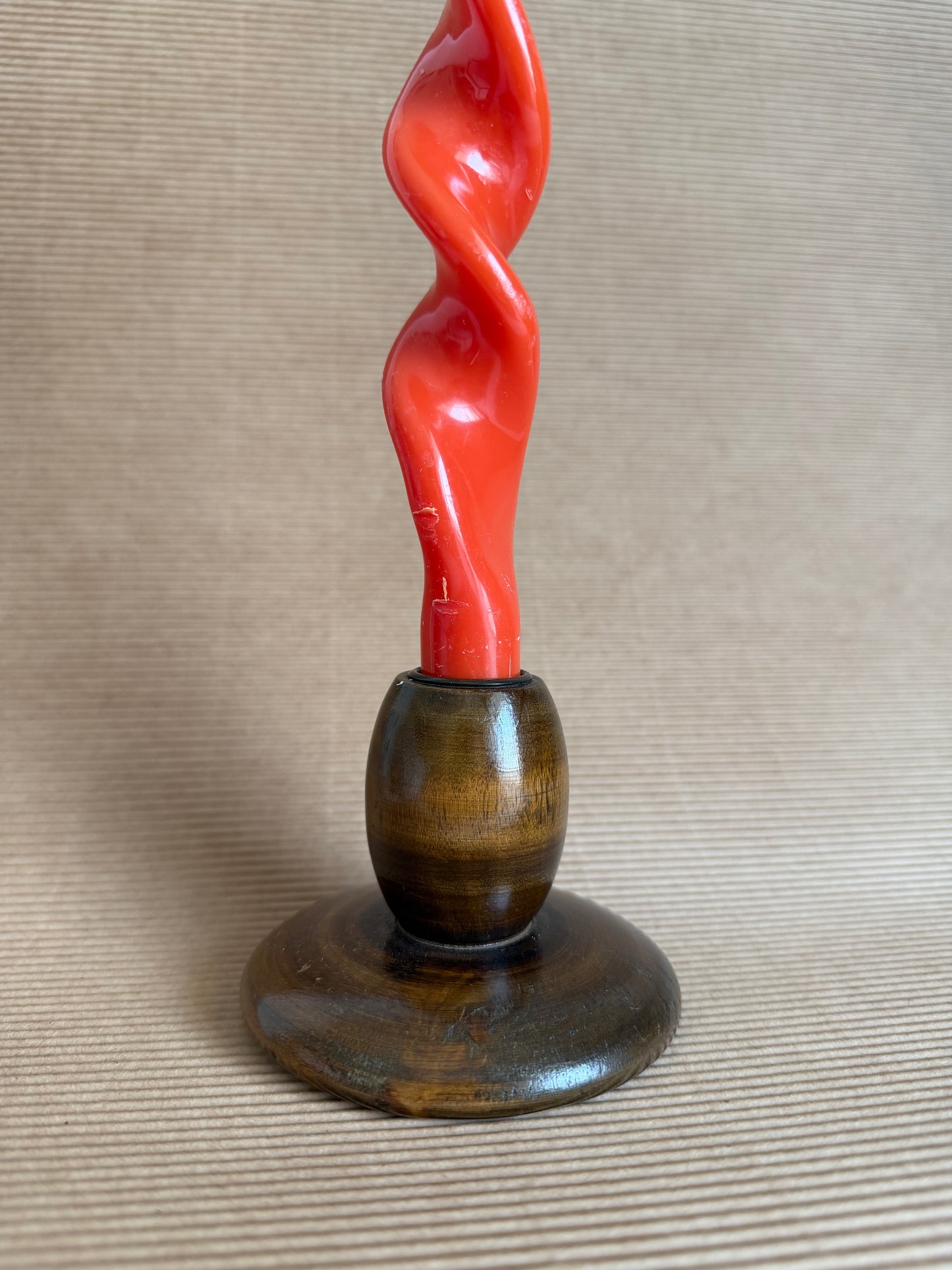 Wooden candle holders