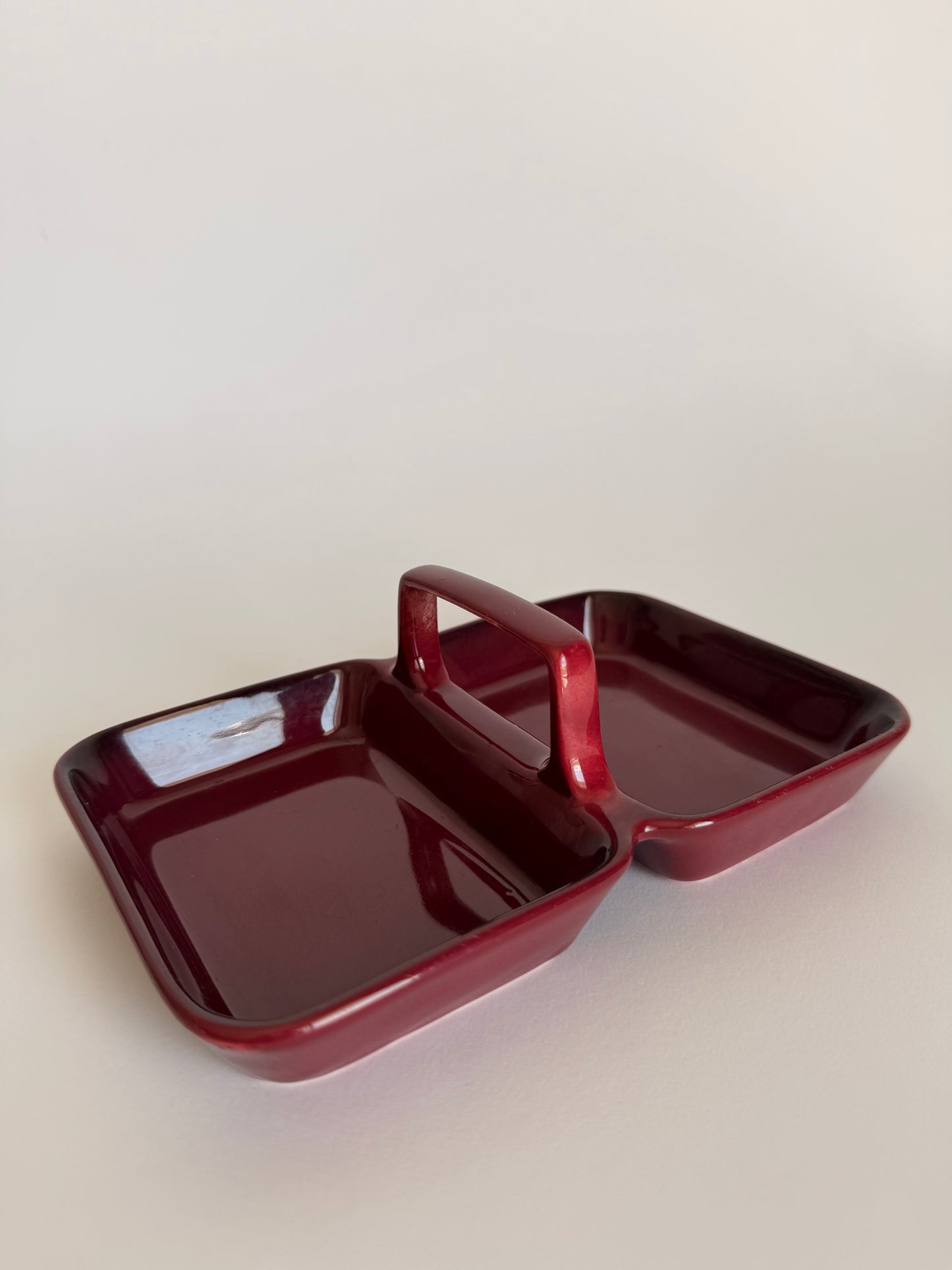 Cherry ceramic duo dish