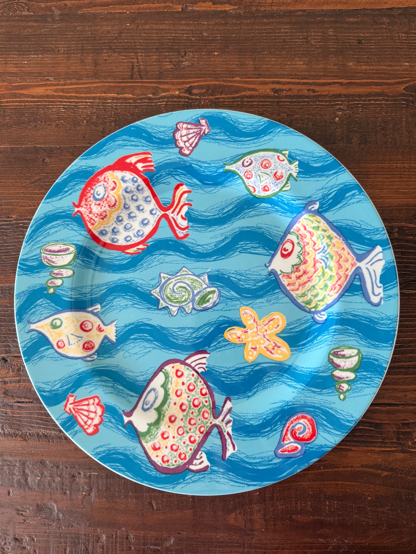 Churchill pottery 'sea and sand' plates