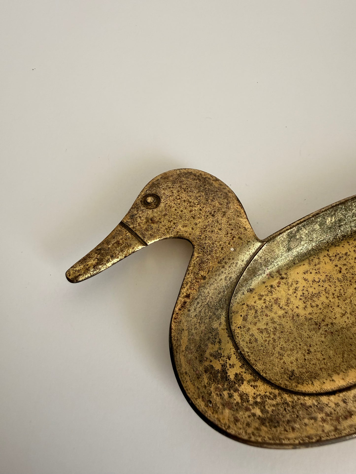 Brass duck dish