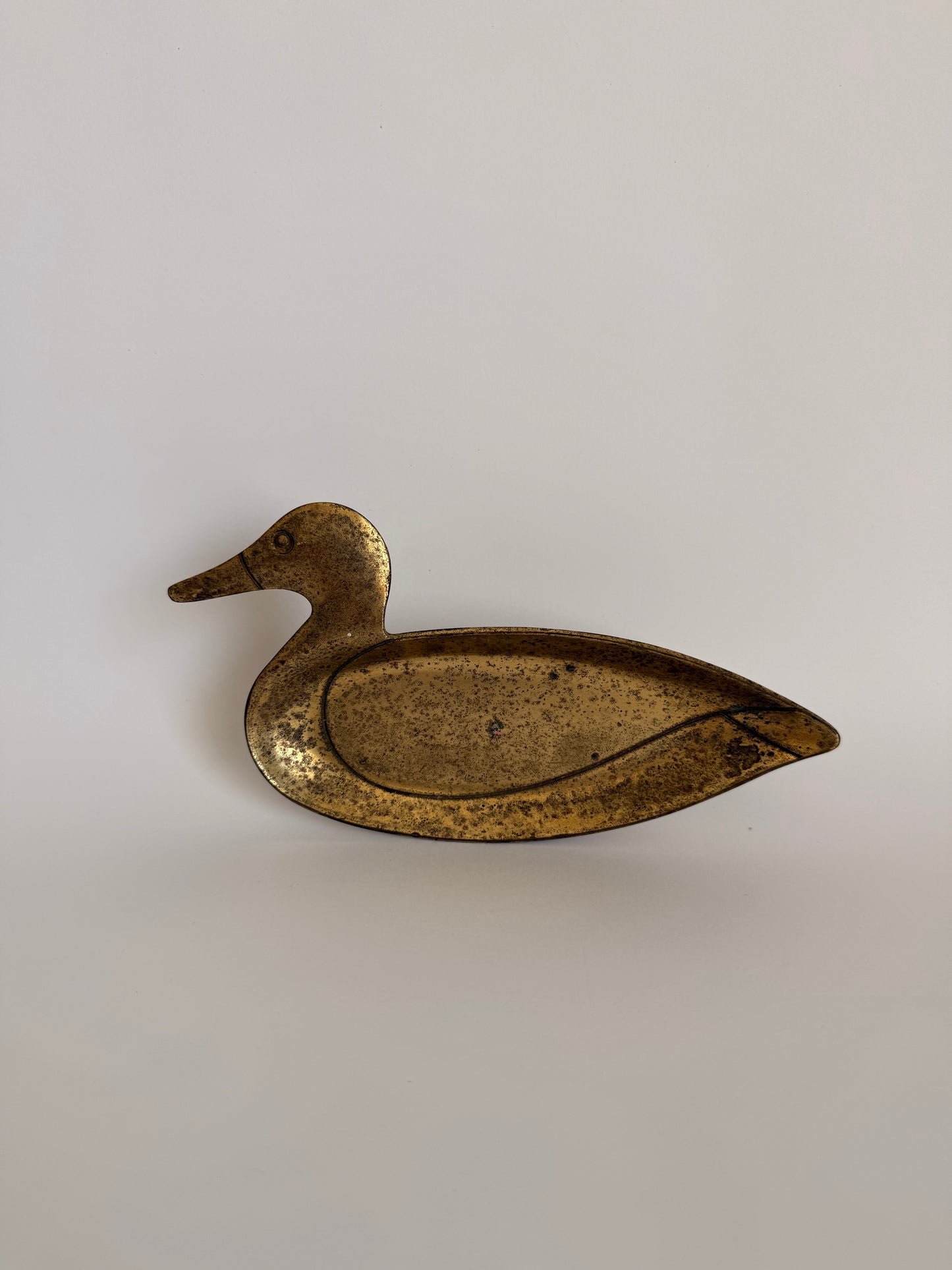 Brass duck dish